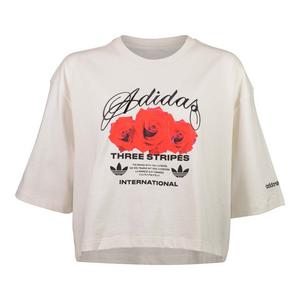 adidas Originals Women's Essentials Flower Crop Tee