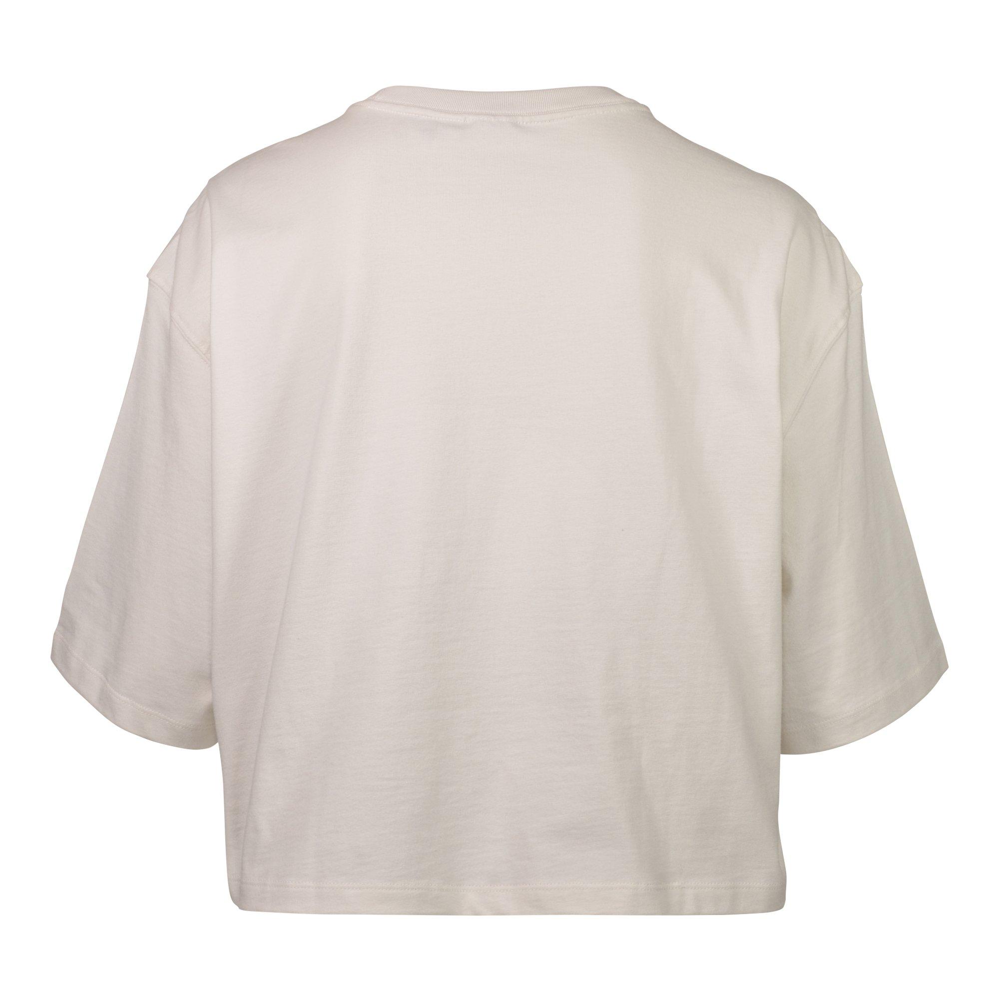 adidas Originals Women's Essentials Flower Crop Tee - WHITE Thumbnail View 2