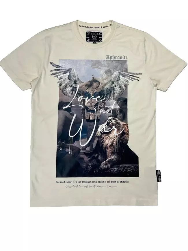 Blessed Men's Aphrodite Tee - Off White - OFF-WHITE