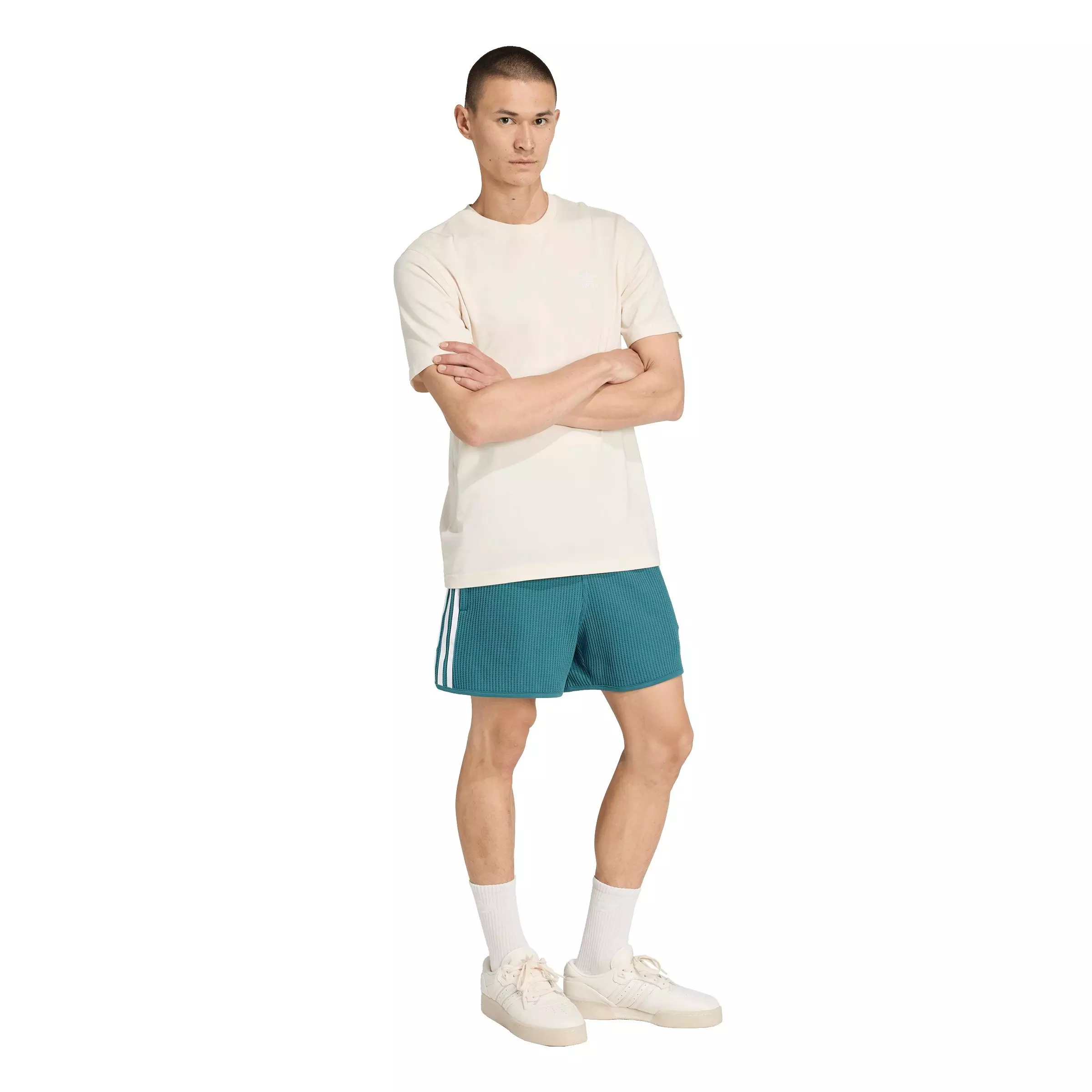 adidas Originals Men's Waffle Knit Sprinter Shorts - GREEN