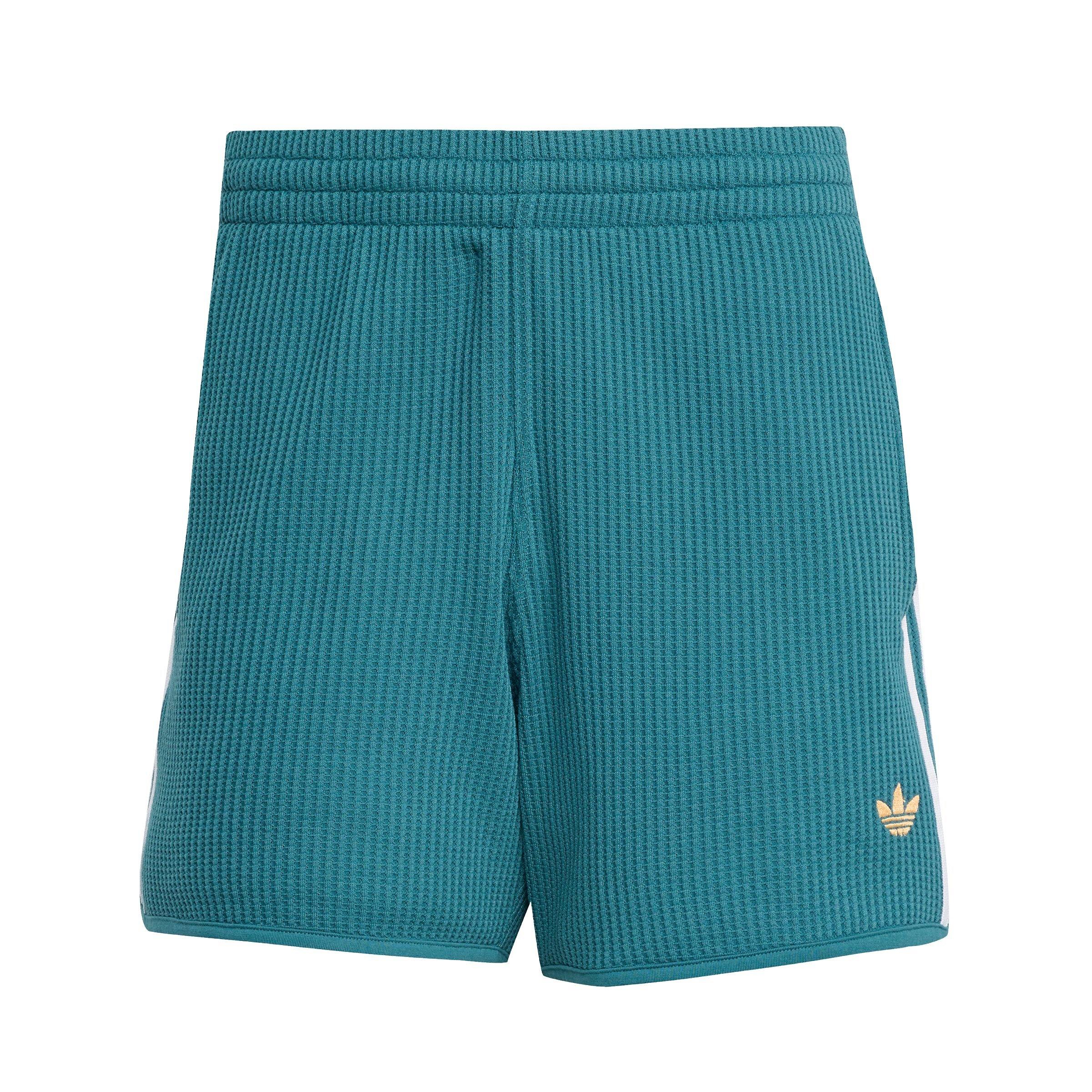adidas Originals Men's Waffle Knit Sprinter Shorts - GREEN Thumbnail View 6
