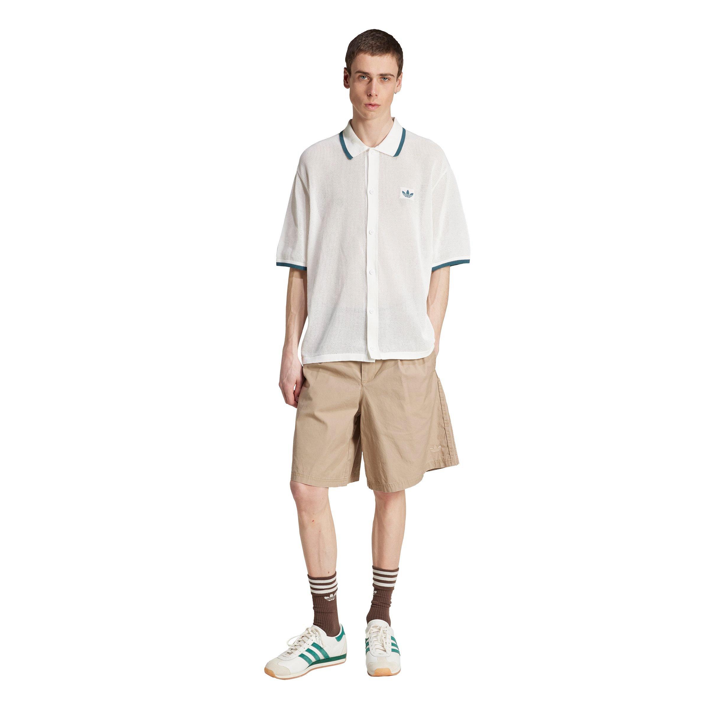adidas Originals Men's Wide Leg Bermuda Shorts - KHAKI Thumbnail View 5