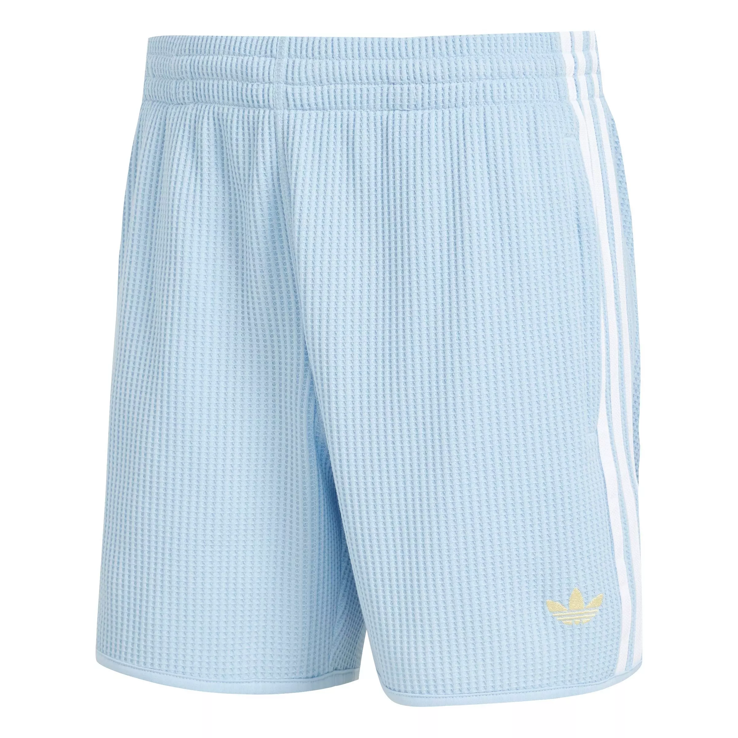 adidas Originals Men's Waffle Knit Sprinter Shorts-Lt Blue - LT BLUE