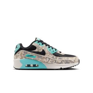 Nike Air Max 90 "Sanddrift/Black/Aurora Green/Khaki" Grade School Boys' Shoe