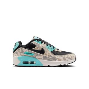 Nike Air Max 90 "Sanddrift/Black/Aurora Green/Khaki" Grade School Boys' Shoe