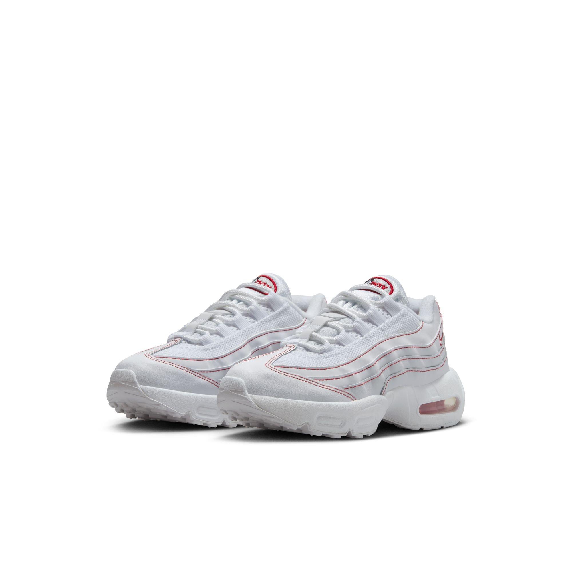 Nike Air Max 95 Preschool Boys' "White/University Red/Wolf Grey" Shoe