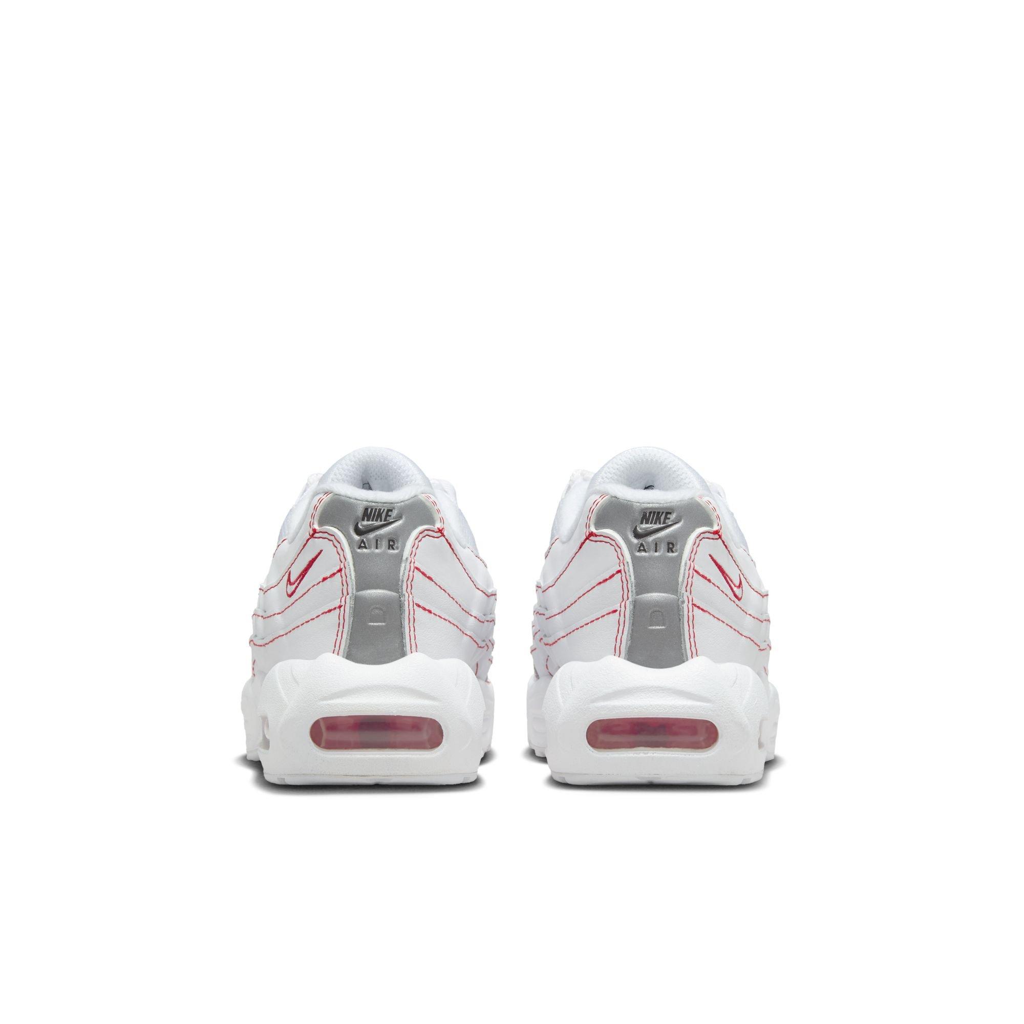 Nike Air Max 95 Preschool Boys' "White/University Red/Wolf Grey" Shoe