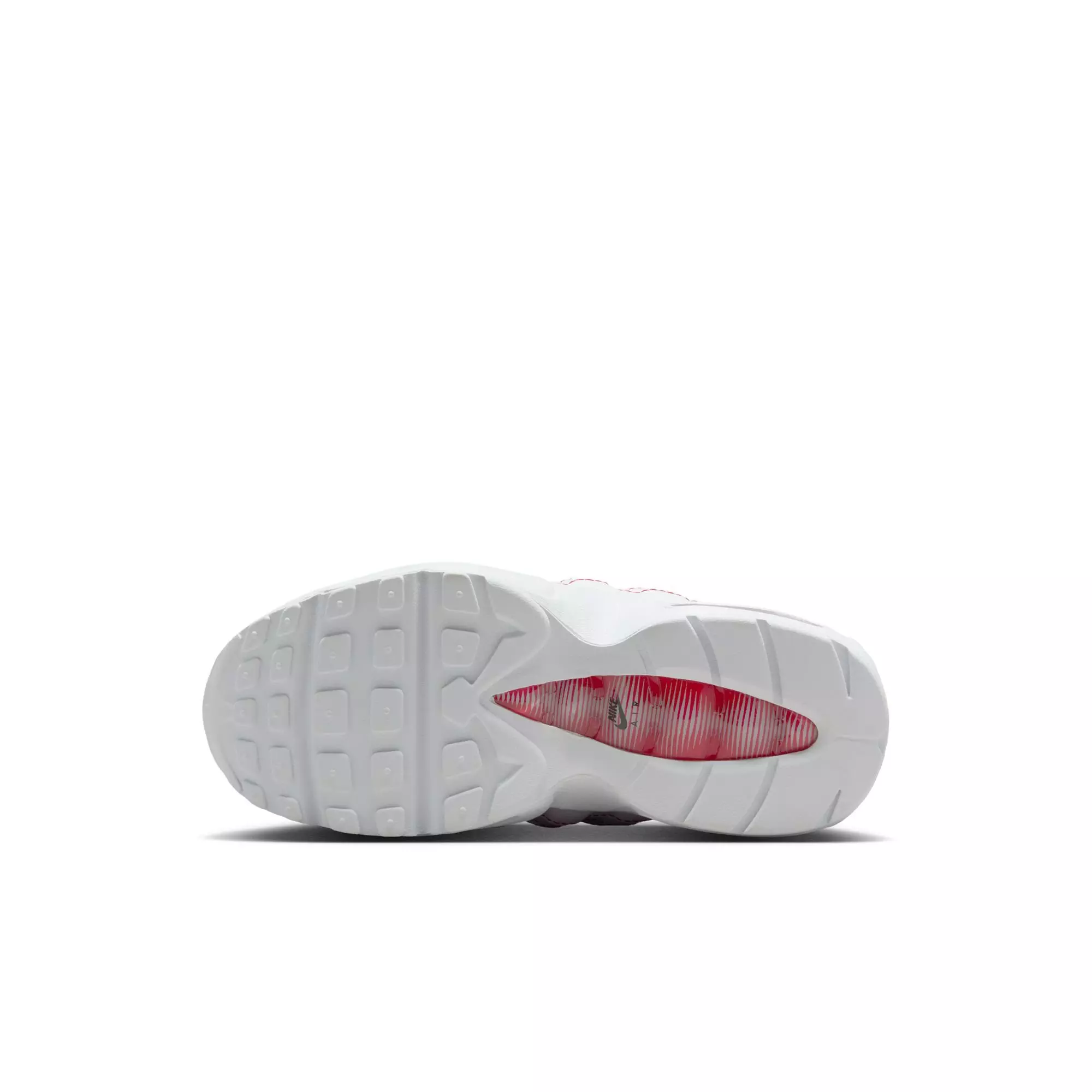 Nike Air Max 95 "White/University Red/Wolf Grey" Preschool Boys' Shoe - WHITE/RED