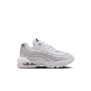 Nike Air Max 95 "White/University Red/Wolf Grey" Preschool Boys' Shoe