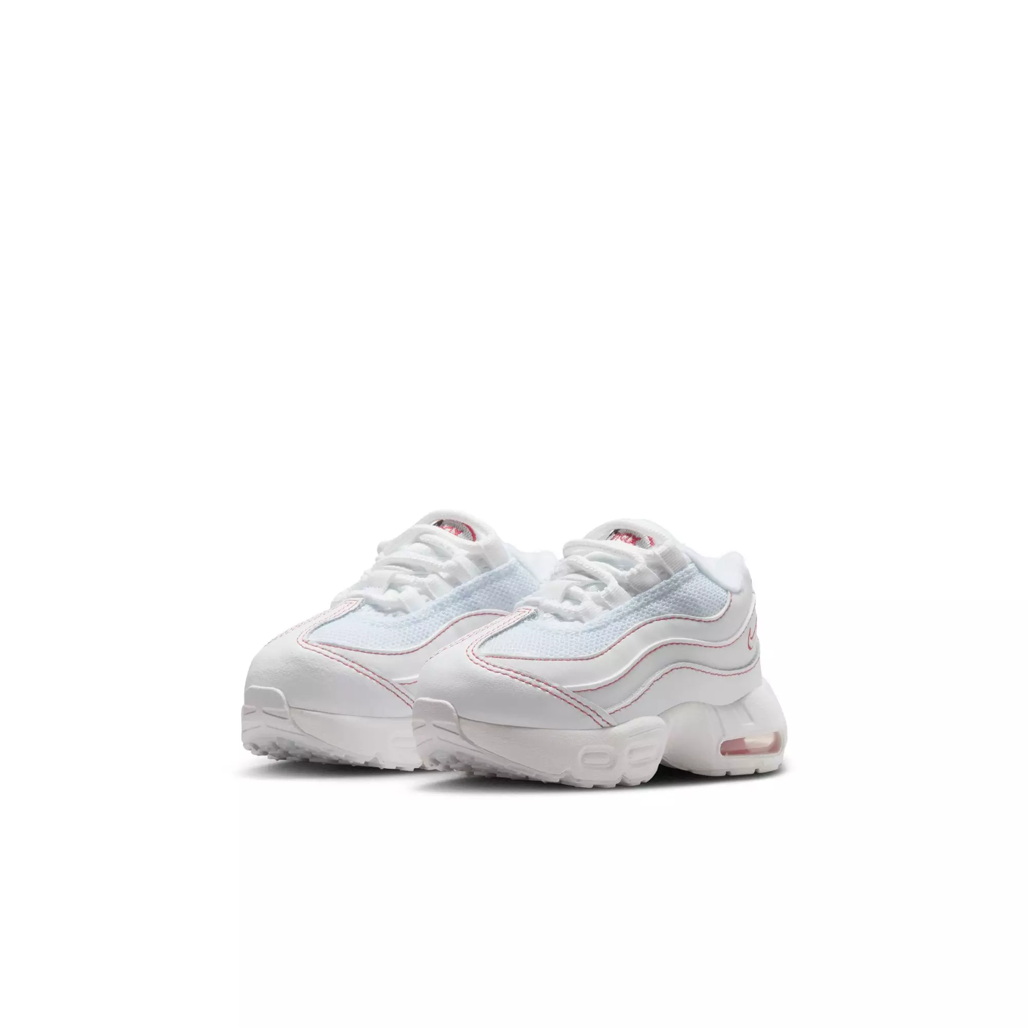 Nike Air Max 95 Recraft "White/University Red/Wolf Grey" Toddler Boys' Shoe - WHITE/RED