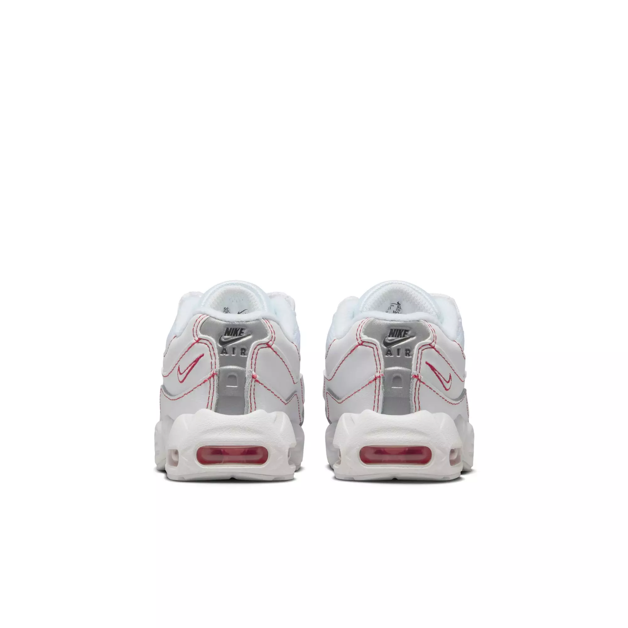 Nike Air Max 95 Recraft "White/University Red/Wolf Grey" Toddler Boys' Shoe - WHITE/RED