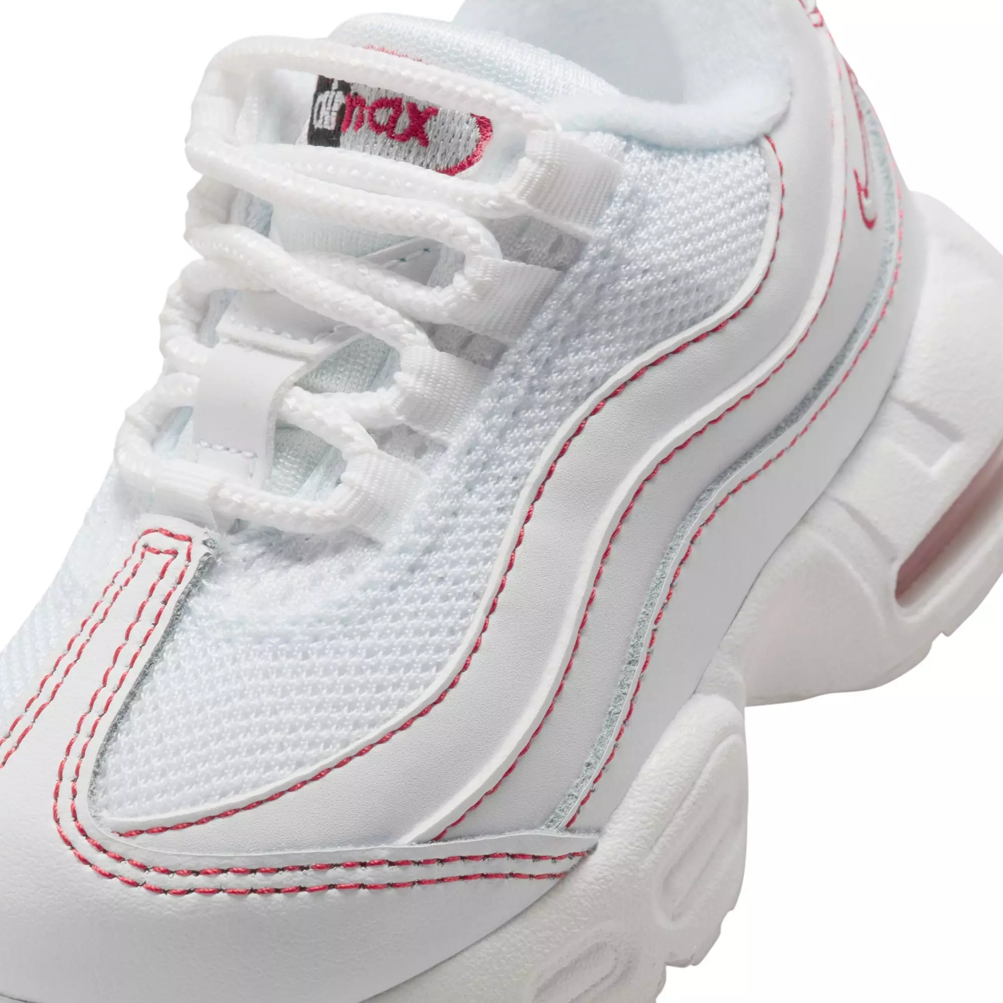 Nike Air Max 95 Recraft "White/University Red/Wolf Grey" Toddler Boys' Shoe - WHITE/RED