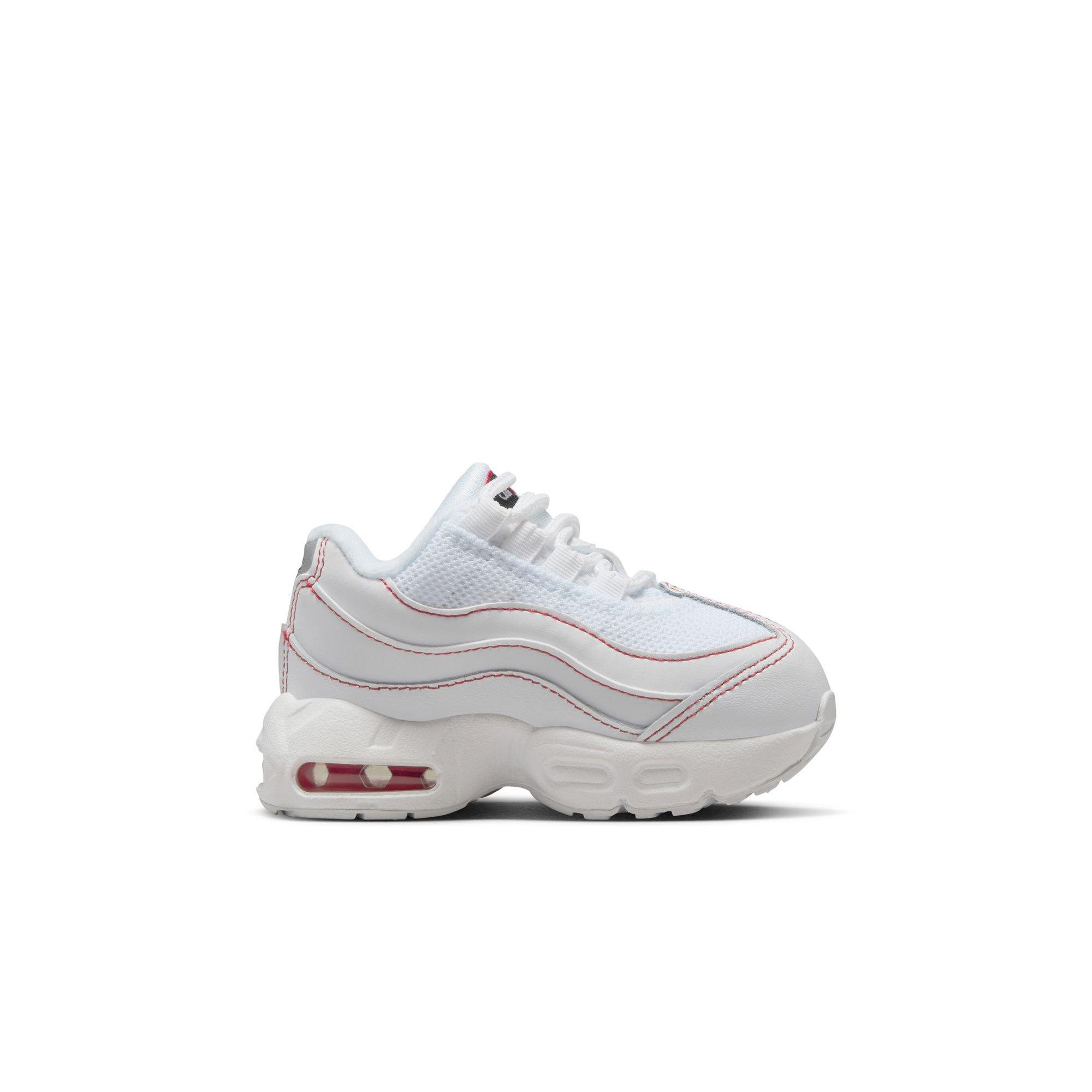 Nike Air Max 95 Recraft Toddler Boys' "White/University Red/Wolf Grey" Shoe