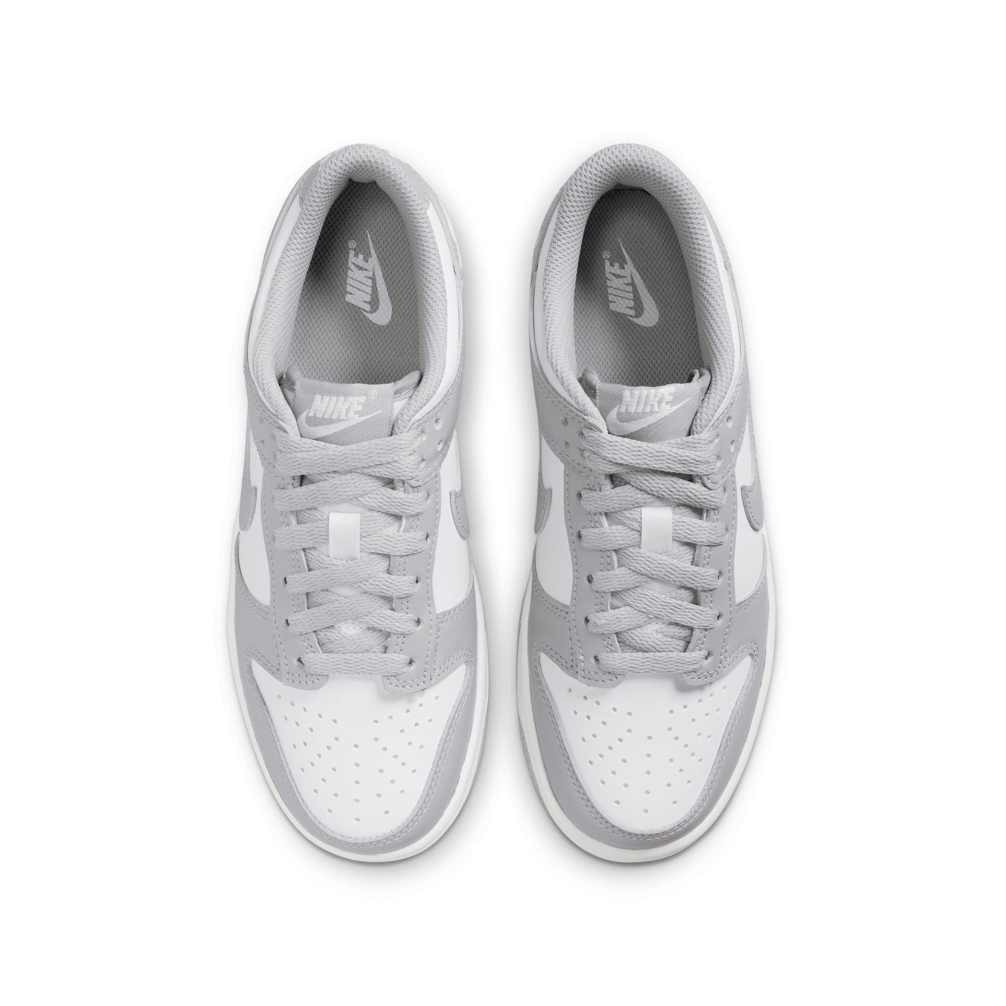 Nike Dunk Low Grade School Boys' "White/Lt Smoke Grey" Shoe