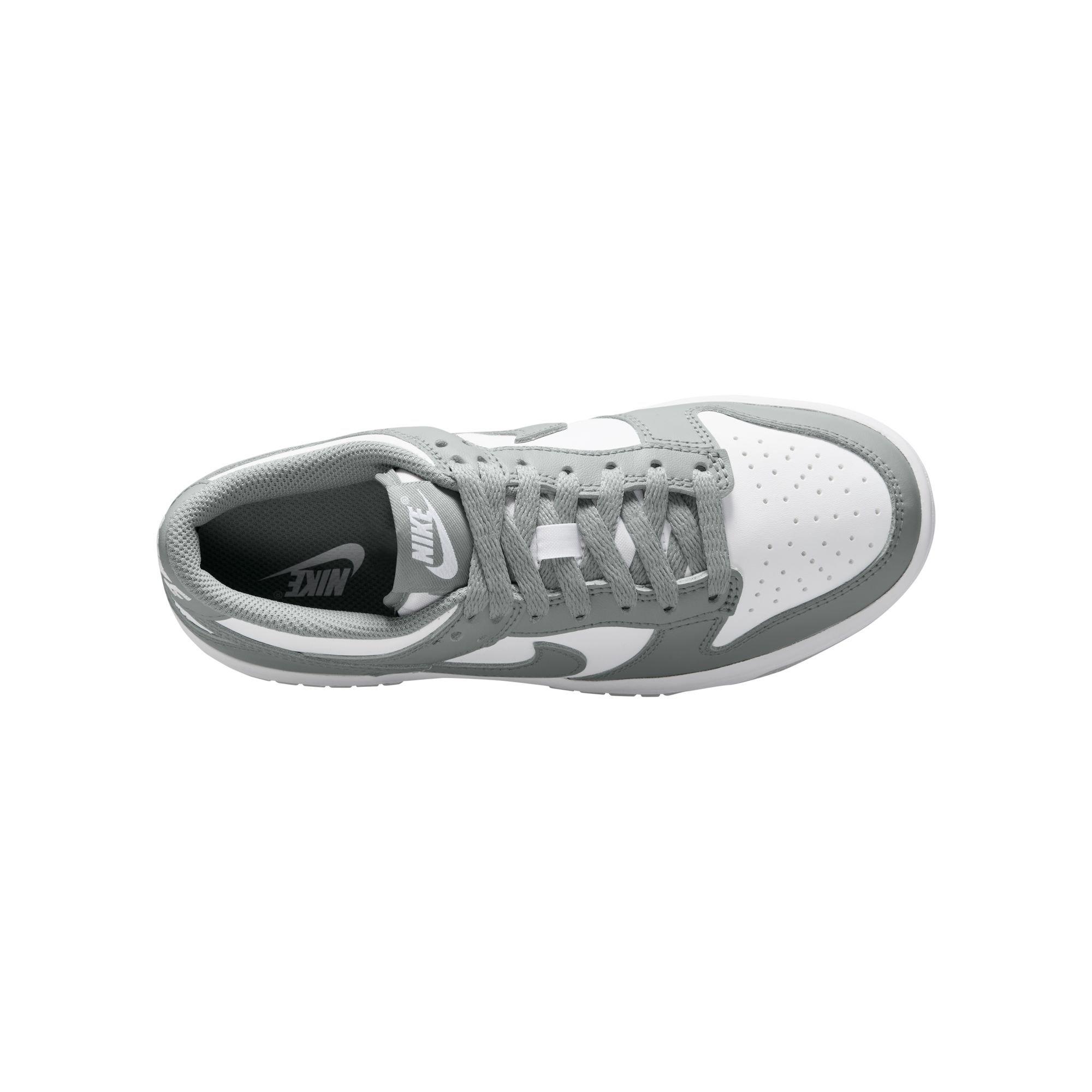 Nike Dunk Low Grade School Boys' "White/Lt Smoke Grey" Shoe
