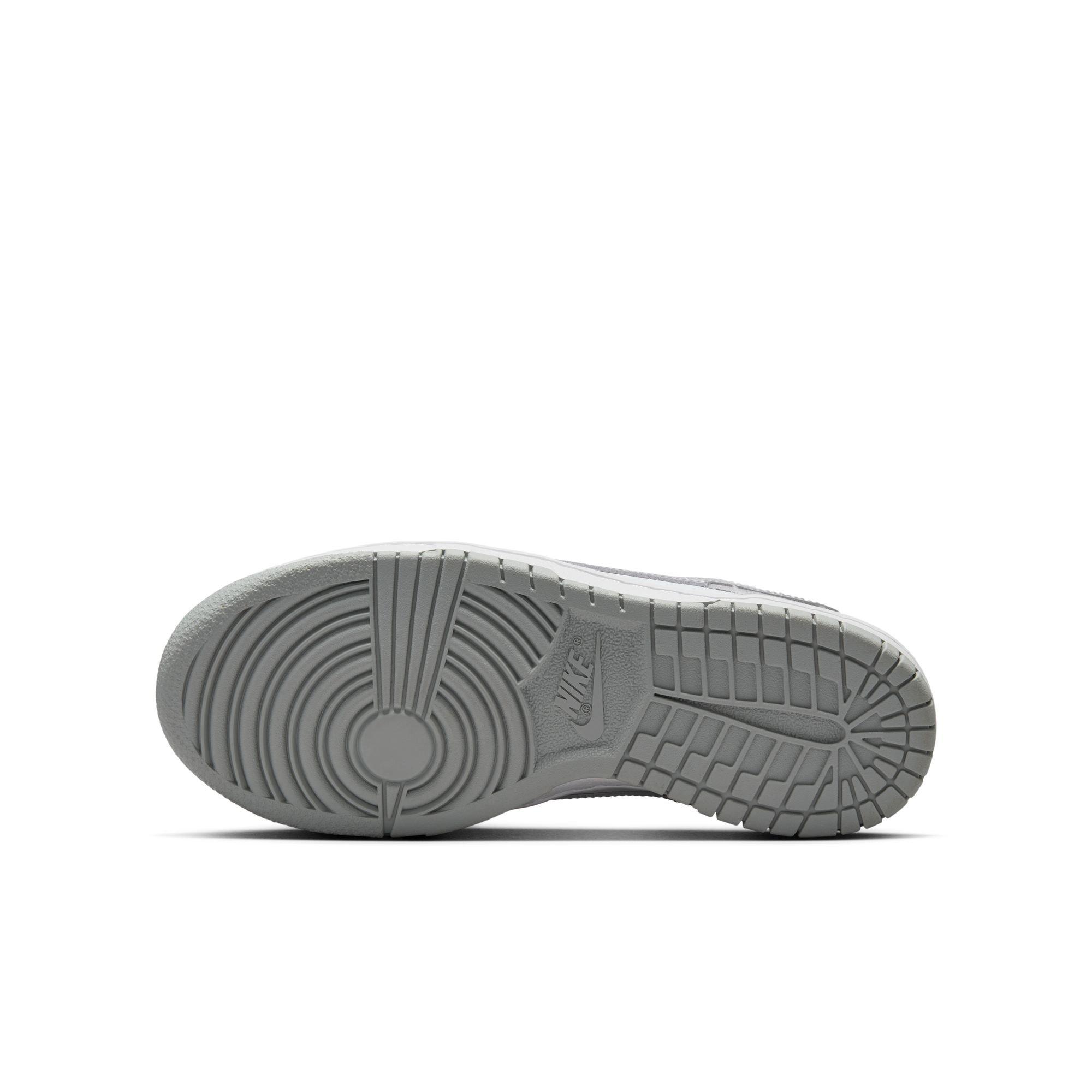Nike Dunk Low Grade School Boys' "White/Lt Smoke Grey" Shoe