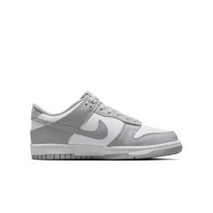 Nike Dunk Low "White/Lt Smoke Grey" Grade School Boys' Shoe
