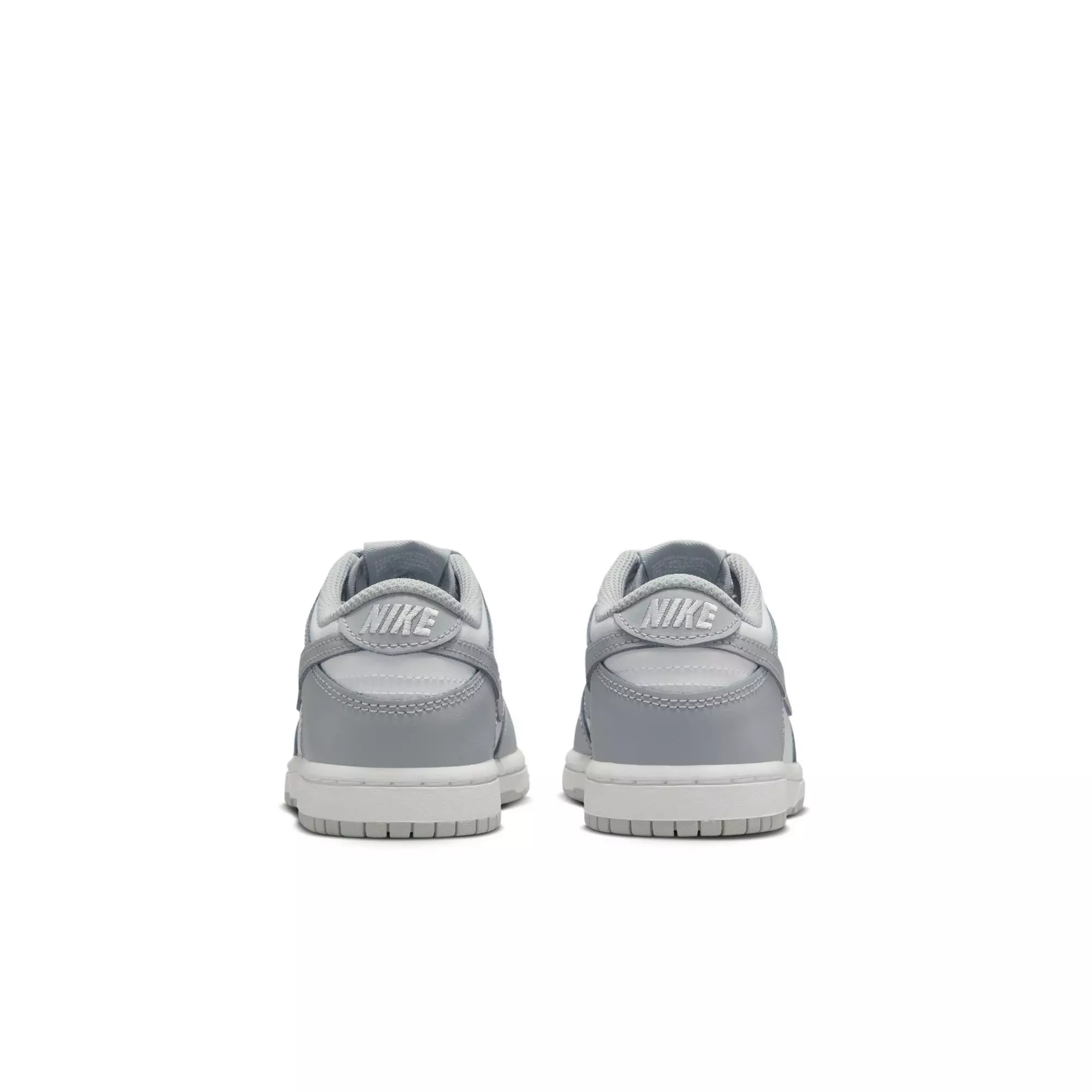 Nike Dunk Low "White/Lt Smoke Grey" Preschool Boys' Shoe - GREY/WHITE