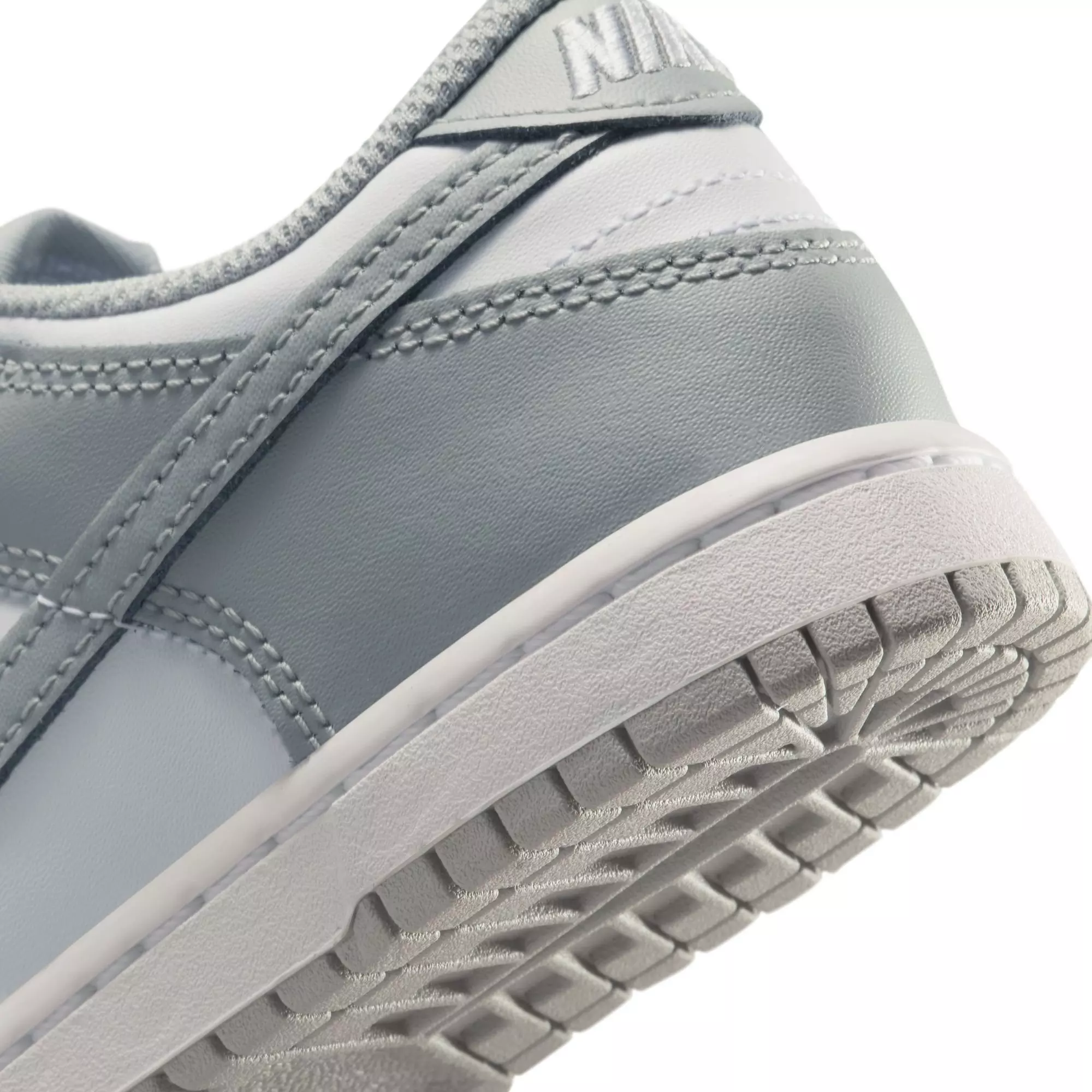 Nike Dunk Low "White/Lt Smoke Grey" Preschool Boys' Shoe - GREY/WHITE