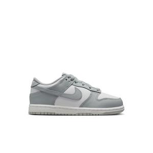 Nike Dunk Low "White/Lt Smoke Grey" Grade School Boys' Shoe