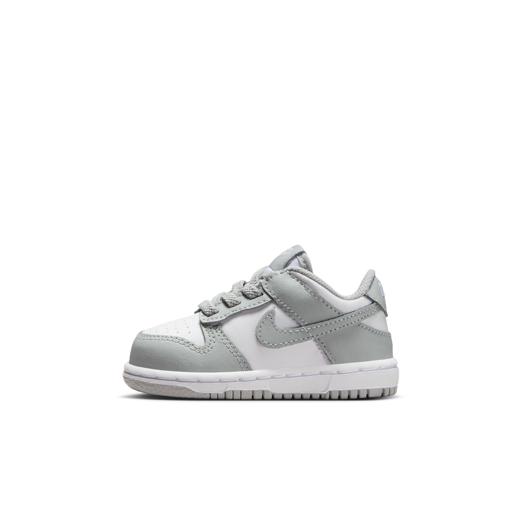 Nike Dunk Low Toddler Boys' "White/Lt Smoke Grey" Shoe