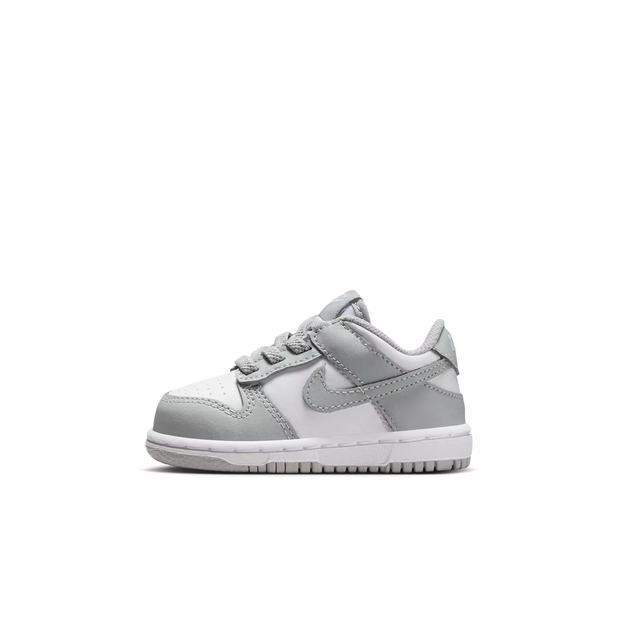 Nike Dunk Low "White/Lt Smoke Grey" Toddler Boys' Shoe - GREY/WHITE