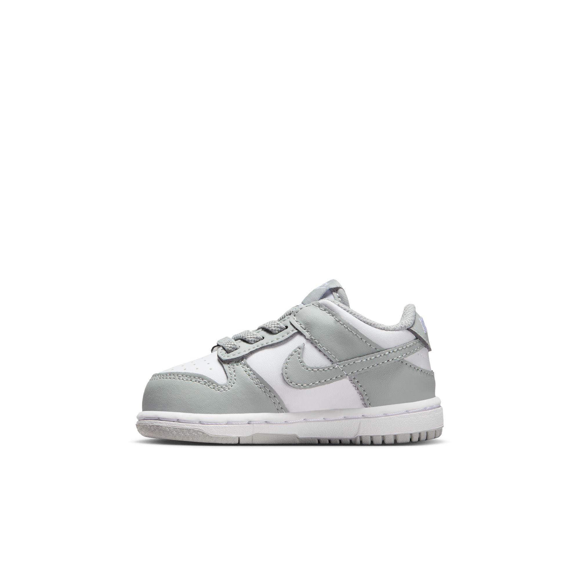 Nike Dunk Low Toddler Boys' "White/Lt Smoke Grey" Shoe