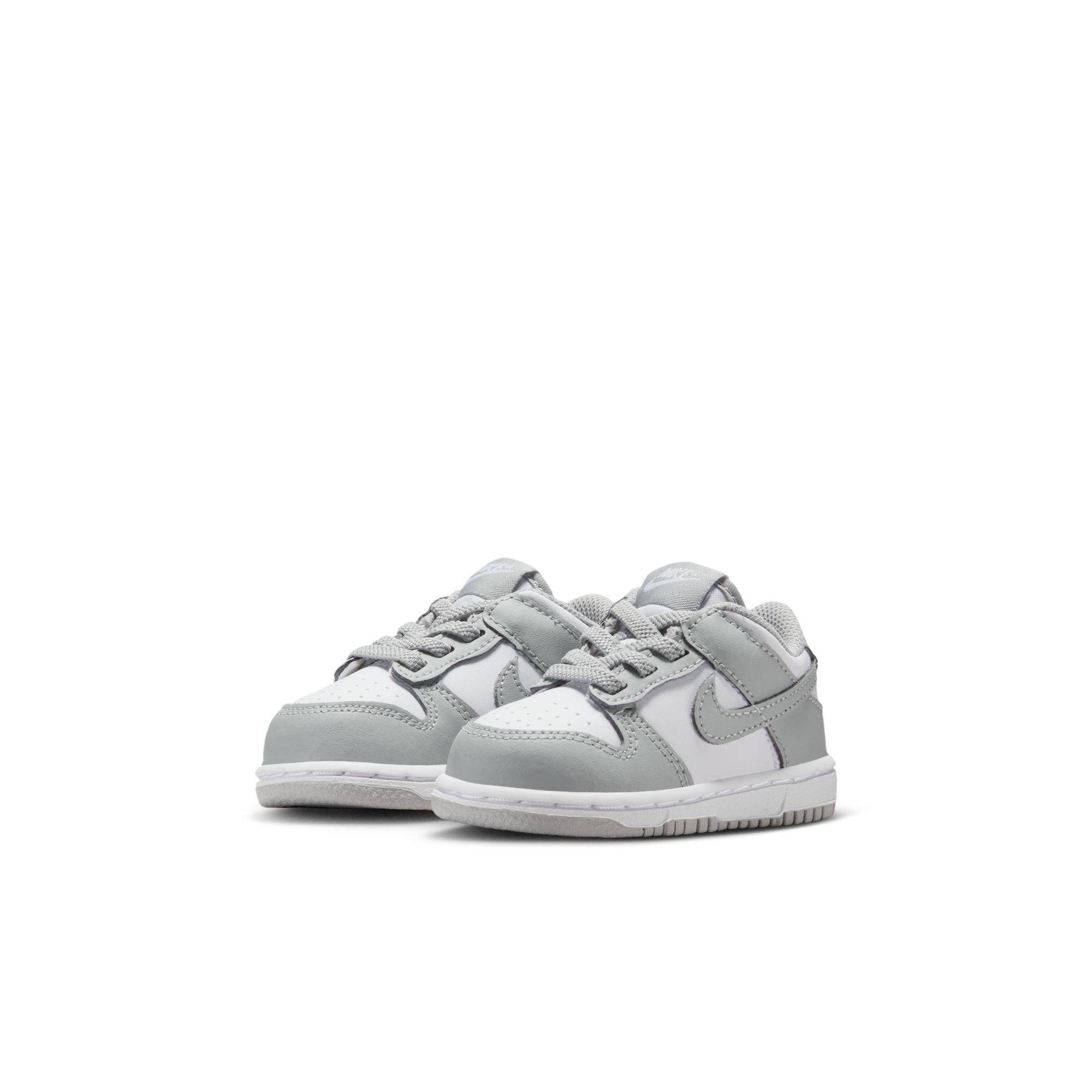 Nike Dunk Low Toddler Boys' "White/Lt Smoke Grey" Shoe