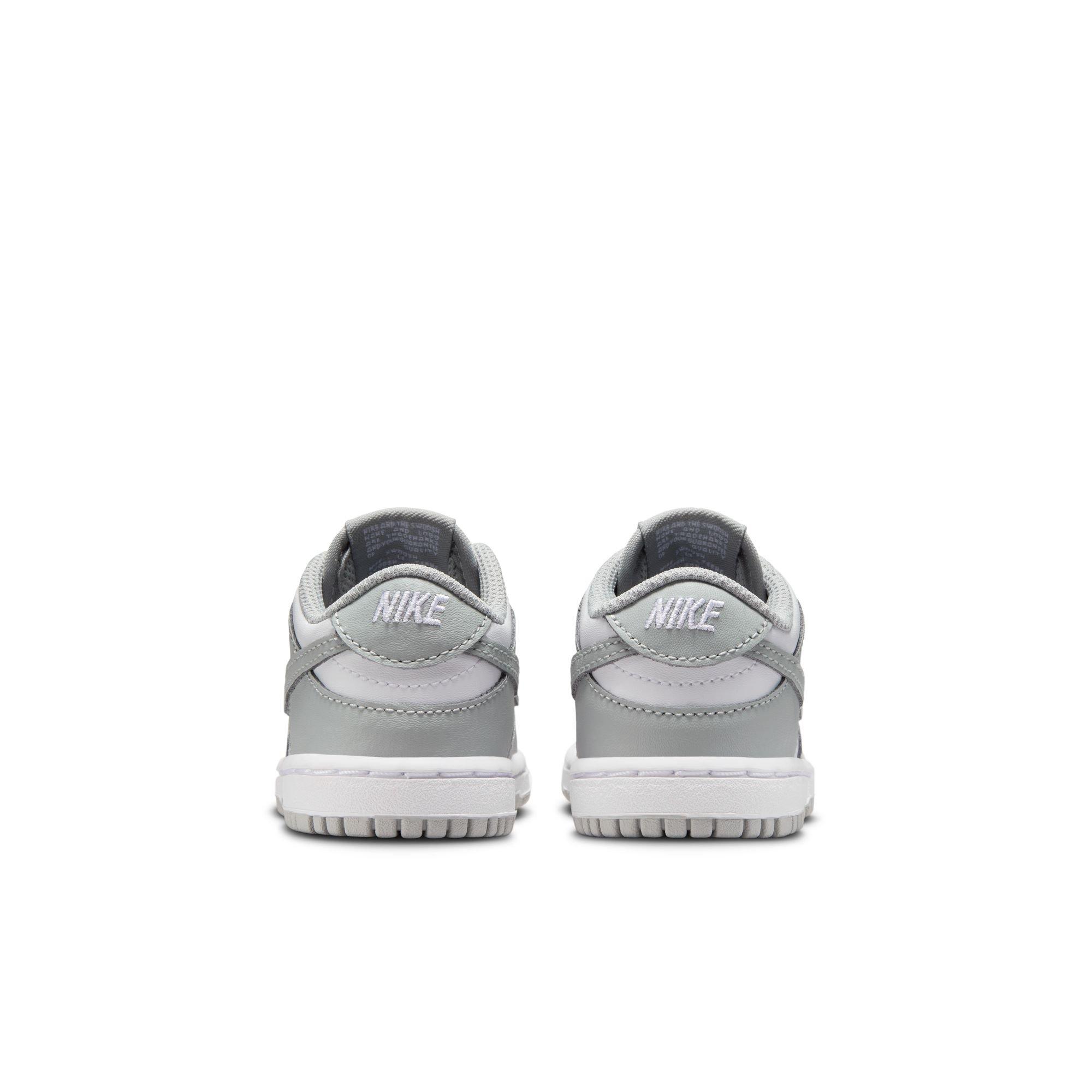 Nike Dunk Low Toddler Boys' "White/Lt Smoke Grey" Shoe