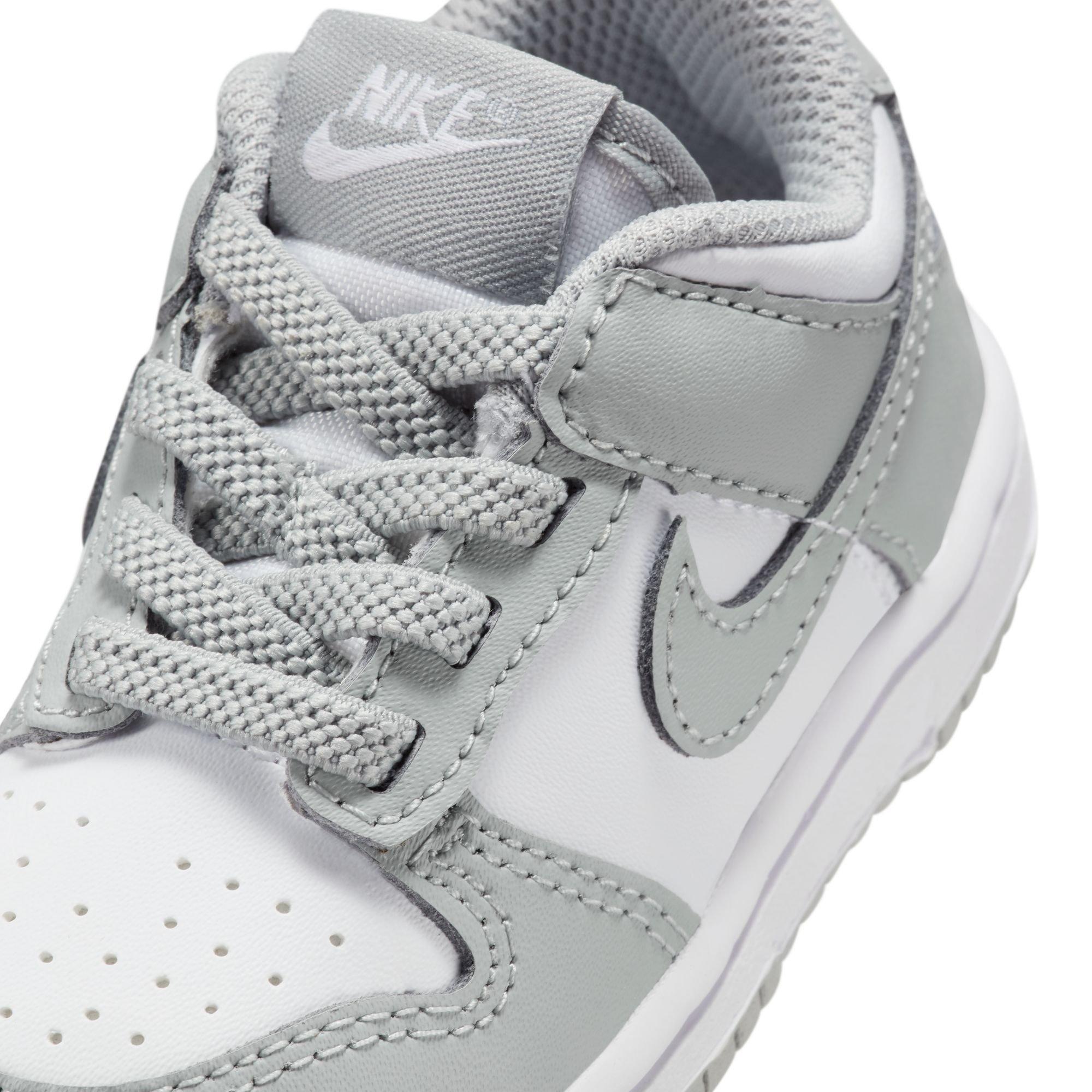 Nike Dunk Low Toddler Boys' "White/Lt Smoke Grey" Shoe