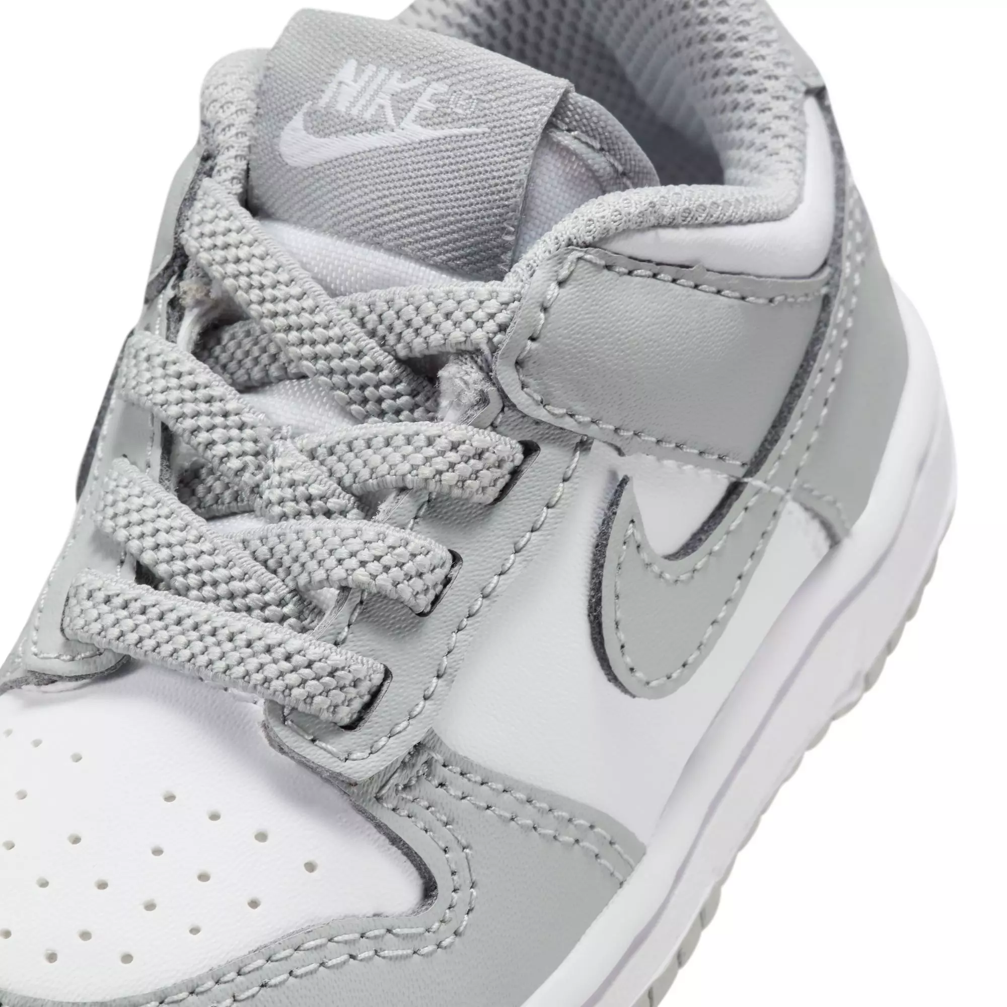 Nike Dunk Low "White/Lt Smoke Grey" Toddler Boys' Shoe - GREY/WHITE