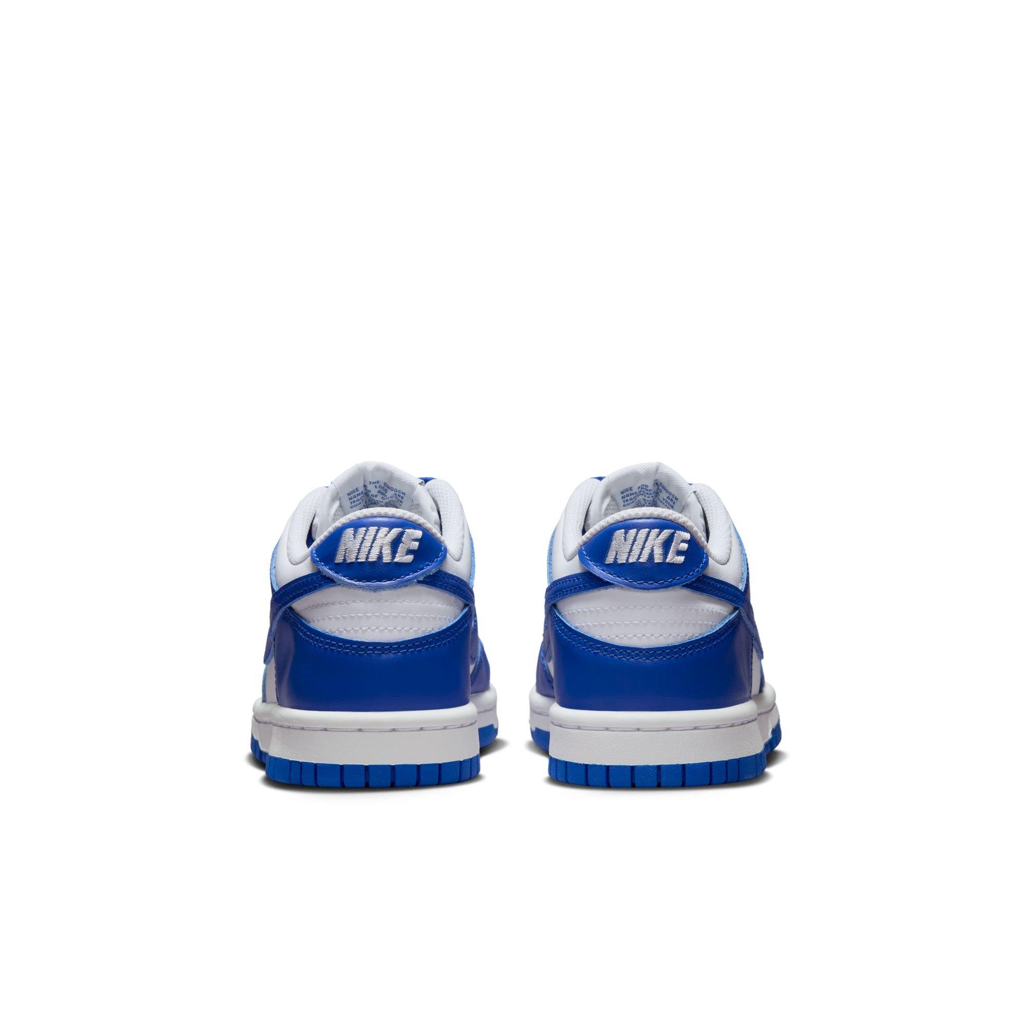 Nike Dunk Low Grade School Boys' "White/Hyper Royal" Shoe