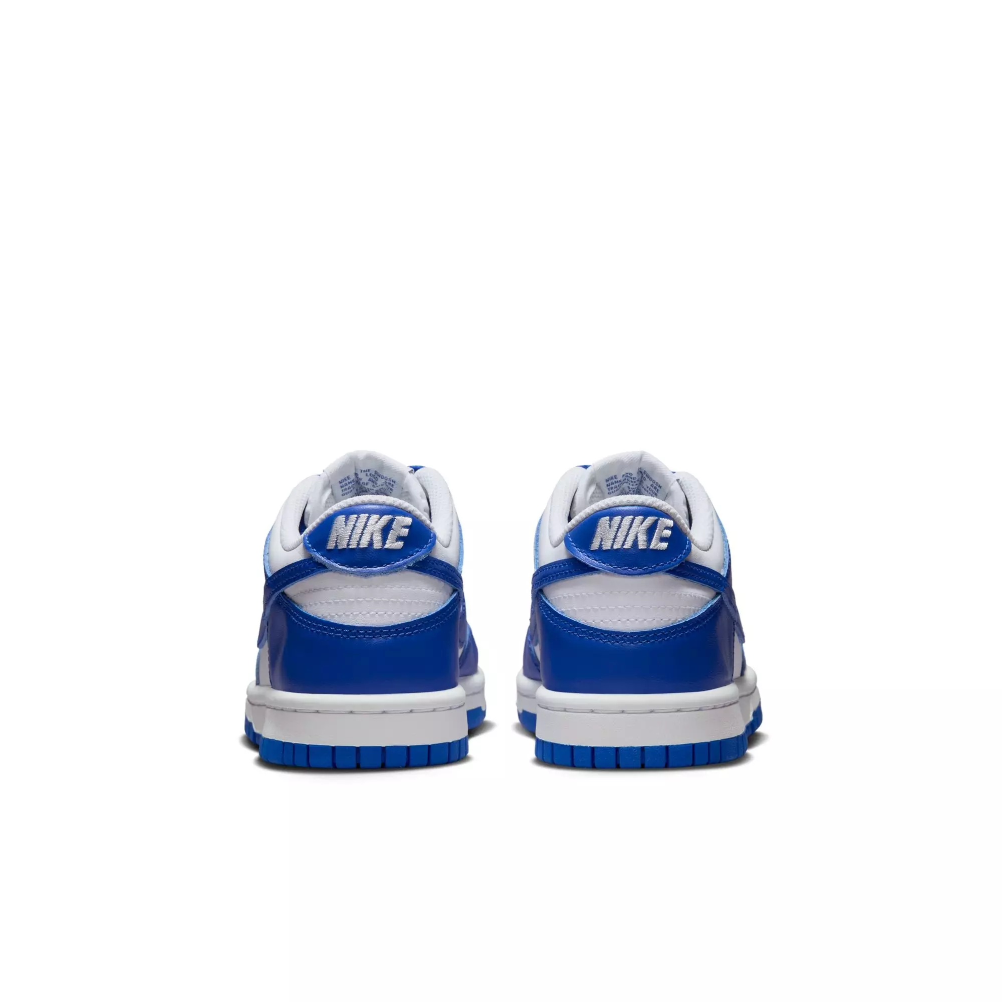 Nike Dunk Low "White/Hyper Royal" Grade School Boys' Shoe - WHITE/ROYAL