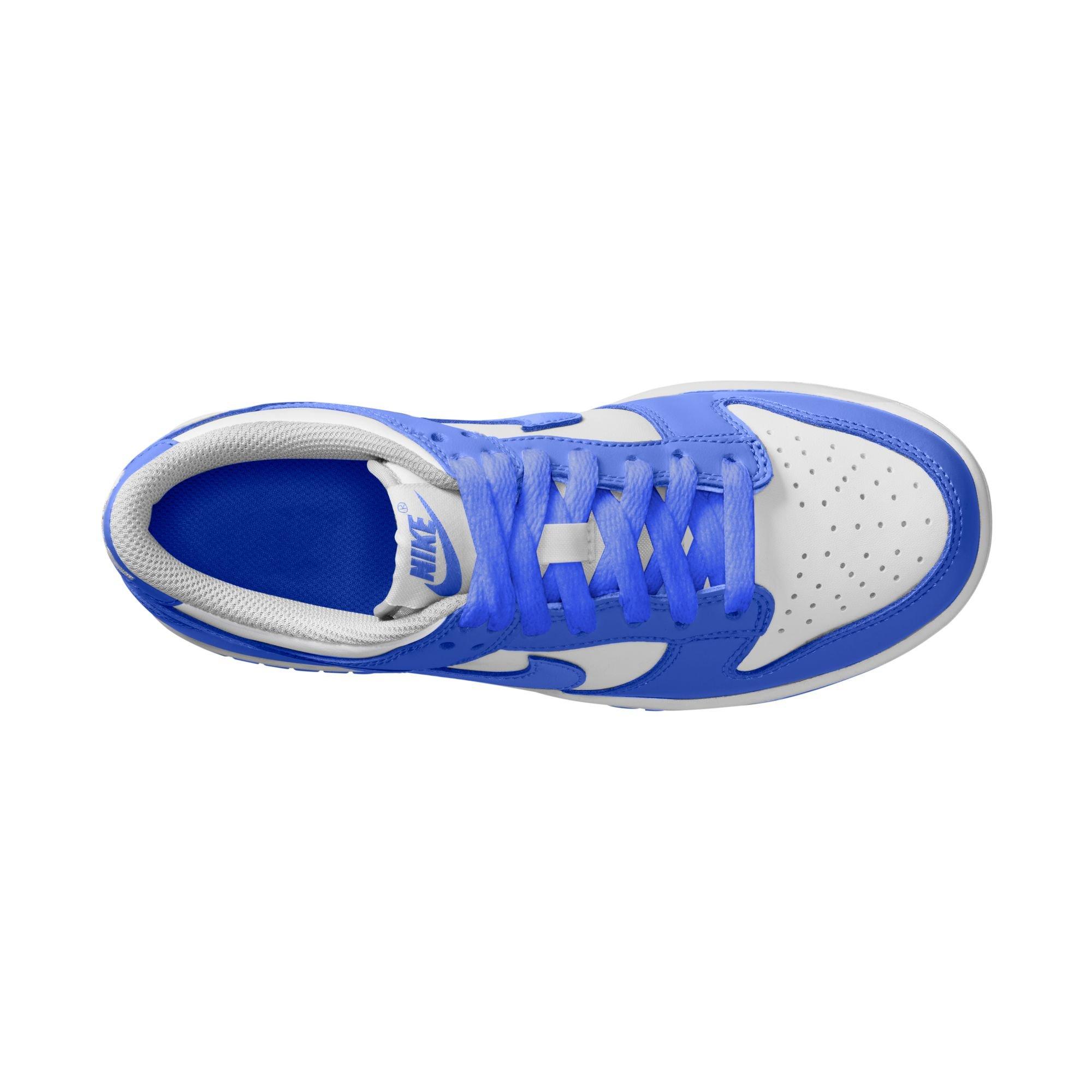 Nike Dunk Low Grade School Boys' "White/Hyper Royal" Shoe