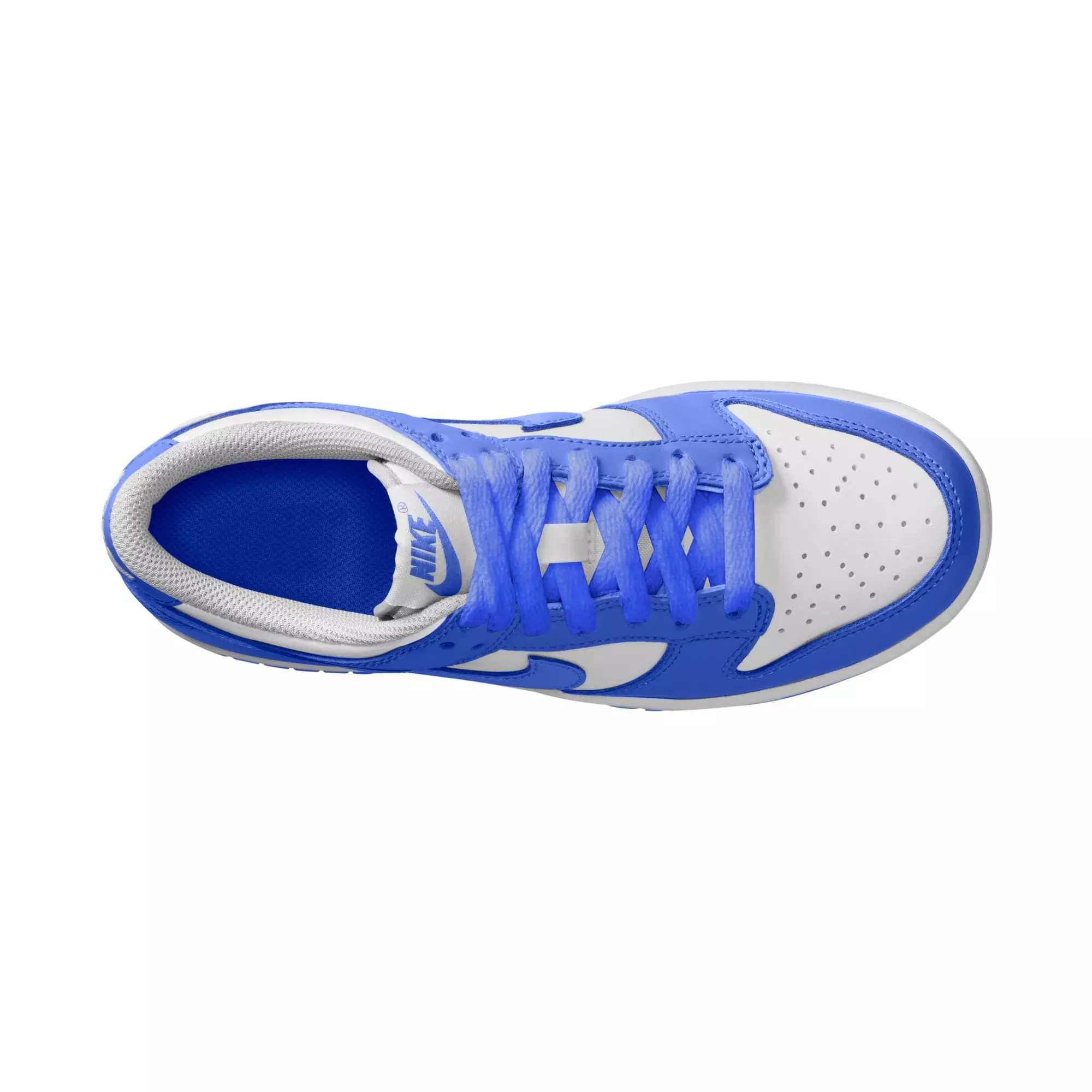 Nike Dunk Low "White/Hyper Royal" Grade School Boys' Shoe - WHITE/ROYAL