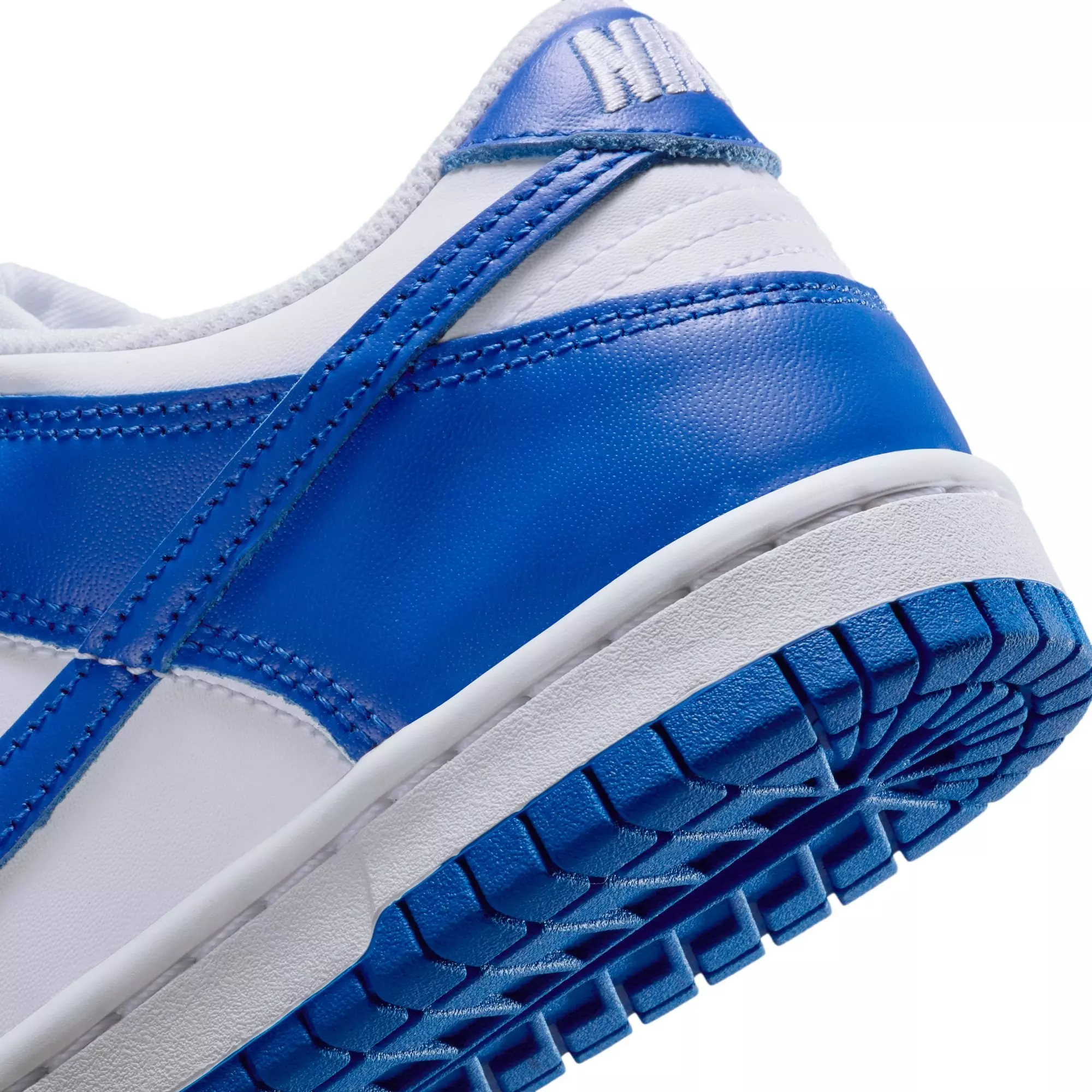 Nike Dunk Low "White/Hyper Royal" Grade School Boys' Shoe - WHITE/ROYAL