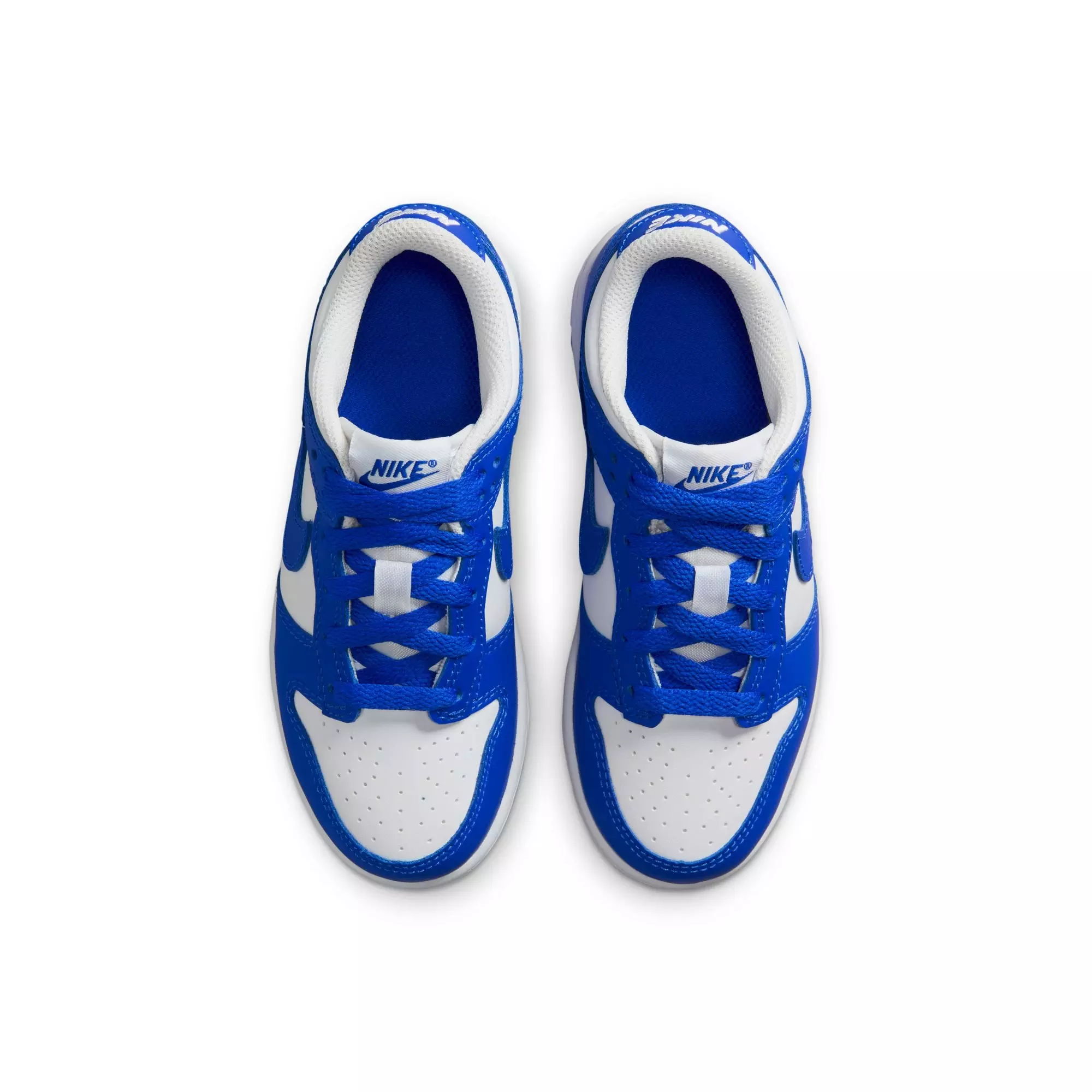 Nike Dunk Low "White/Hyper Royal" Preschool Boys' Shoe - WHITE/ROYAL