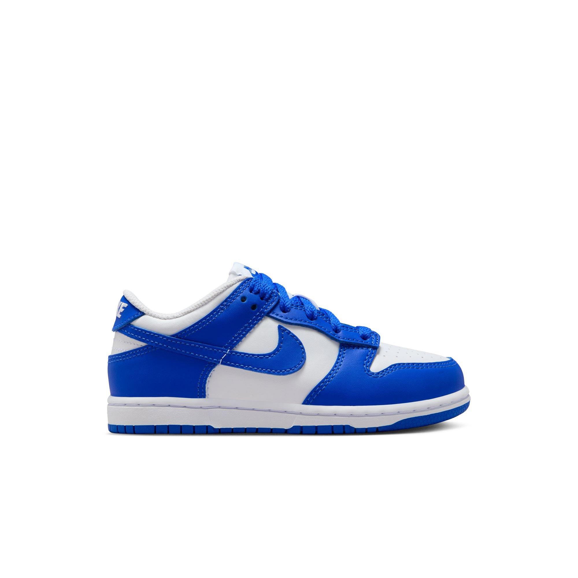 Nike Dunk Low "White/Hyper Royal" Preschool Boys' Shoe