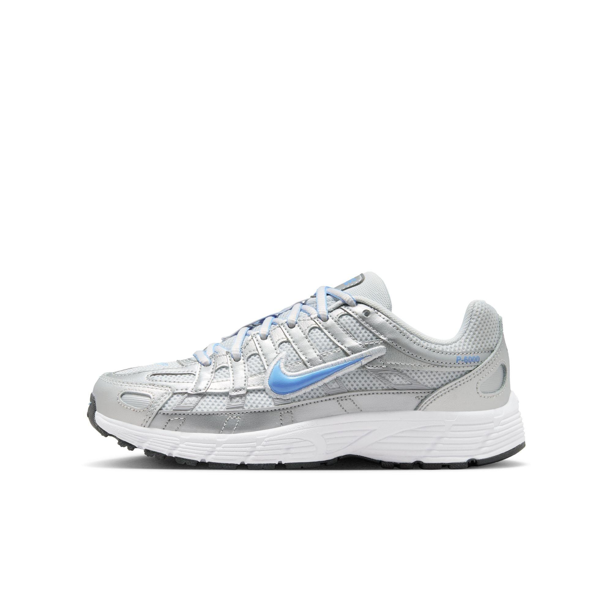 Nike P-6000 Grade School Boys' "Mtlc Platinum/University Blue" Shoe