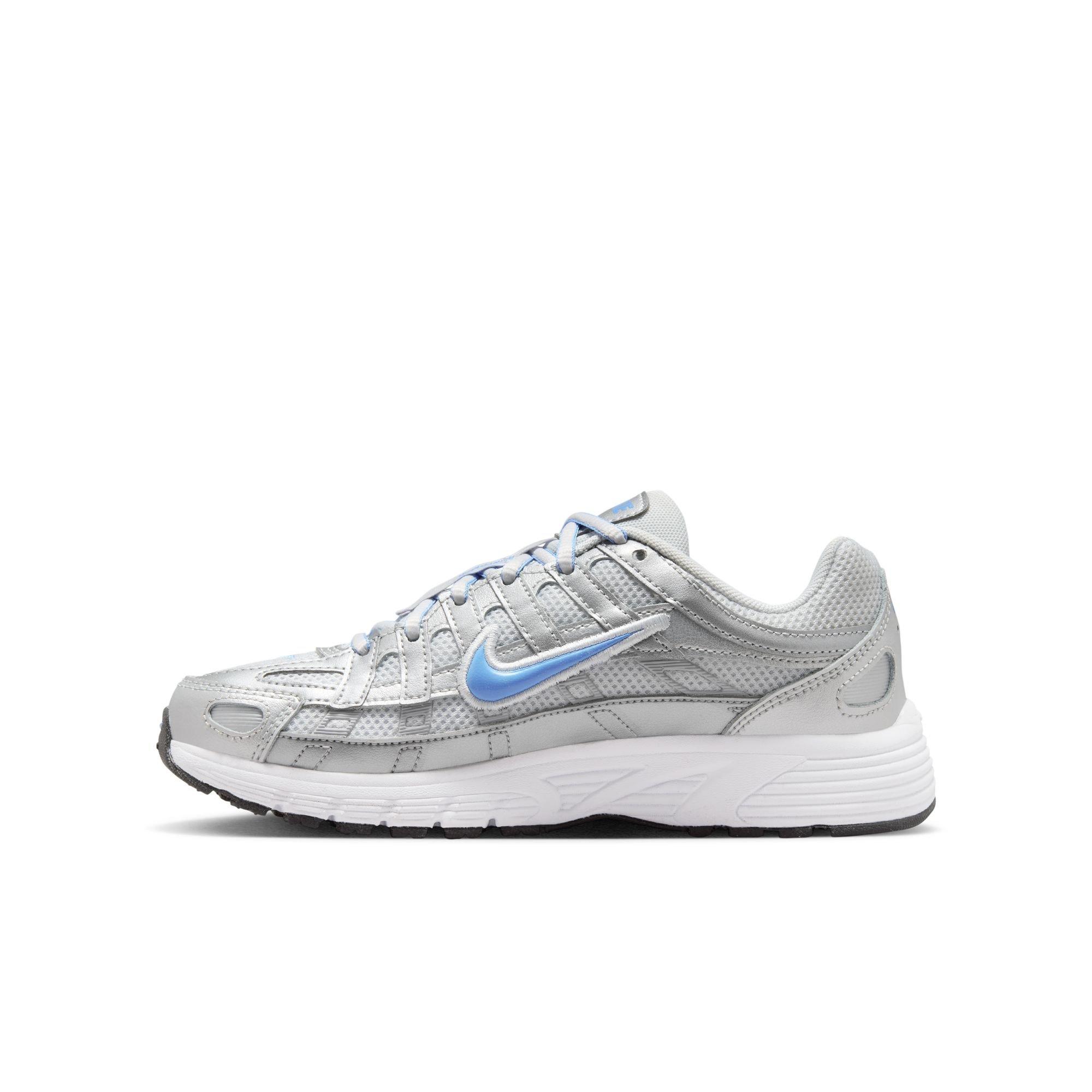 Nike P-6000 Grade School Boys' "Mtlc Platinum/University Blue" Shoe