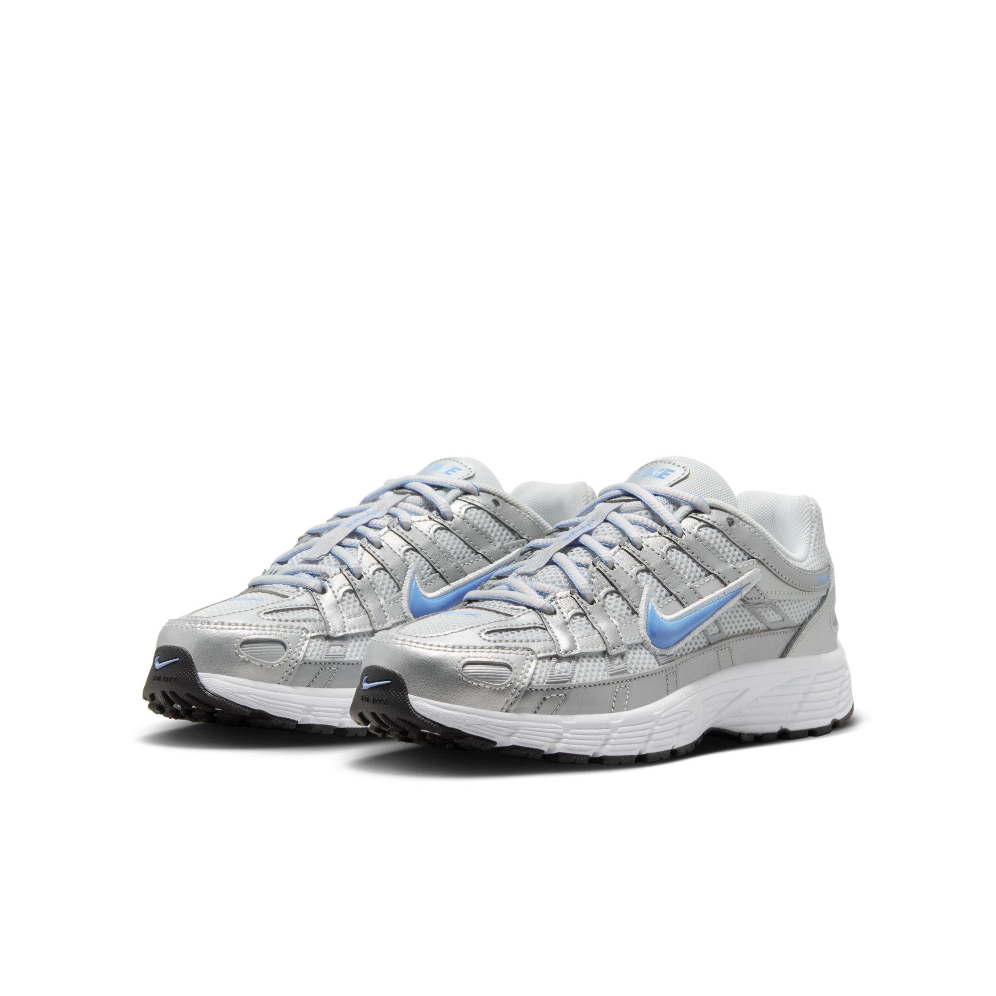 Nike P-6000 Grade School Boys' "Mtlc Platinum/University Blue" Shoe