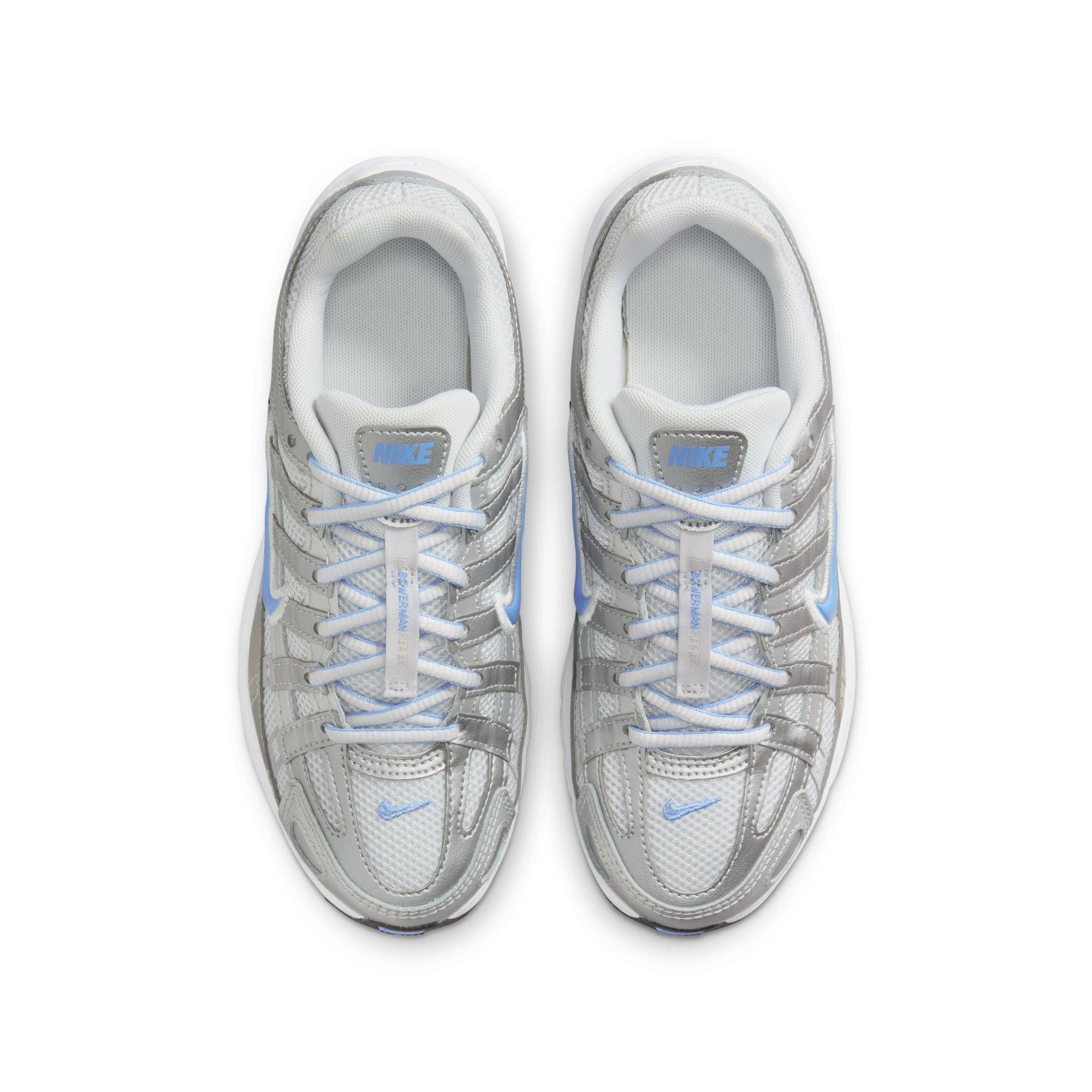 Nike P-6000 Grade School Boys' "Mtlc Platinum/University Blue" Shoe
