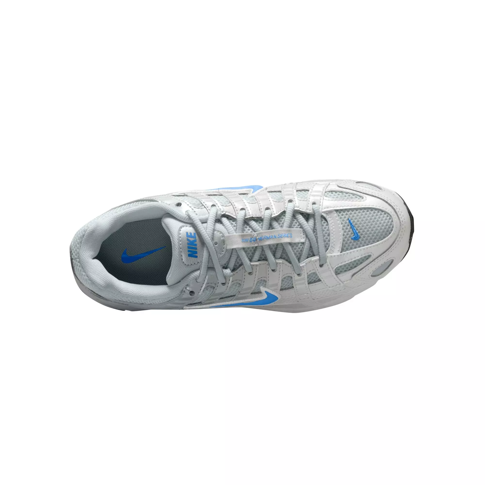 Nike P-6000 "Mtlc Platinum/University Blue" Preschool Boys' Shoe - BLUE/SILVER/NAVY