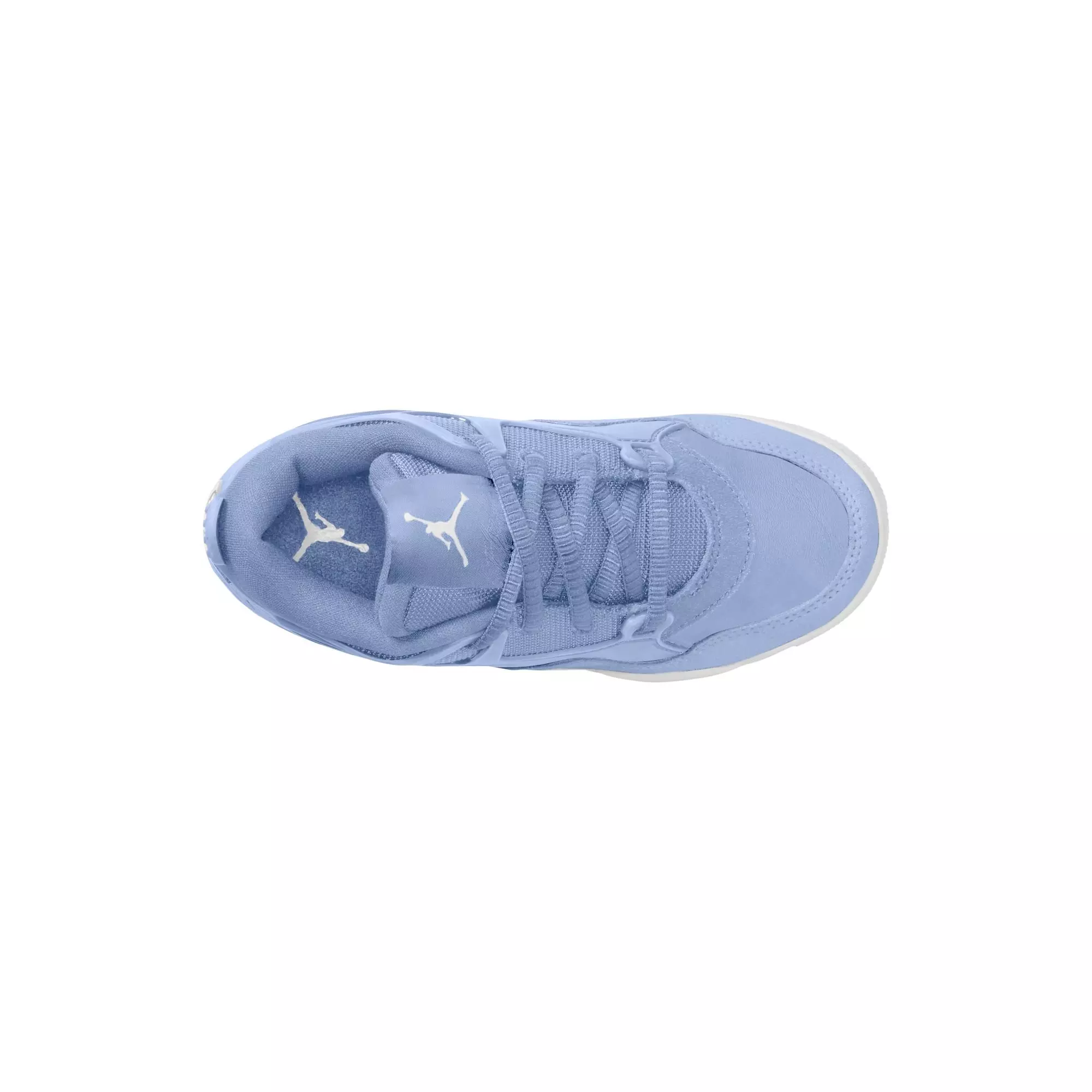 Jordan 4 RM "Aluminum/White" Preschool Girls' Shoe - BLUE/WHITE
