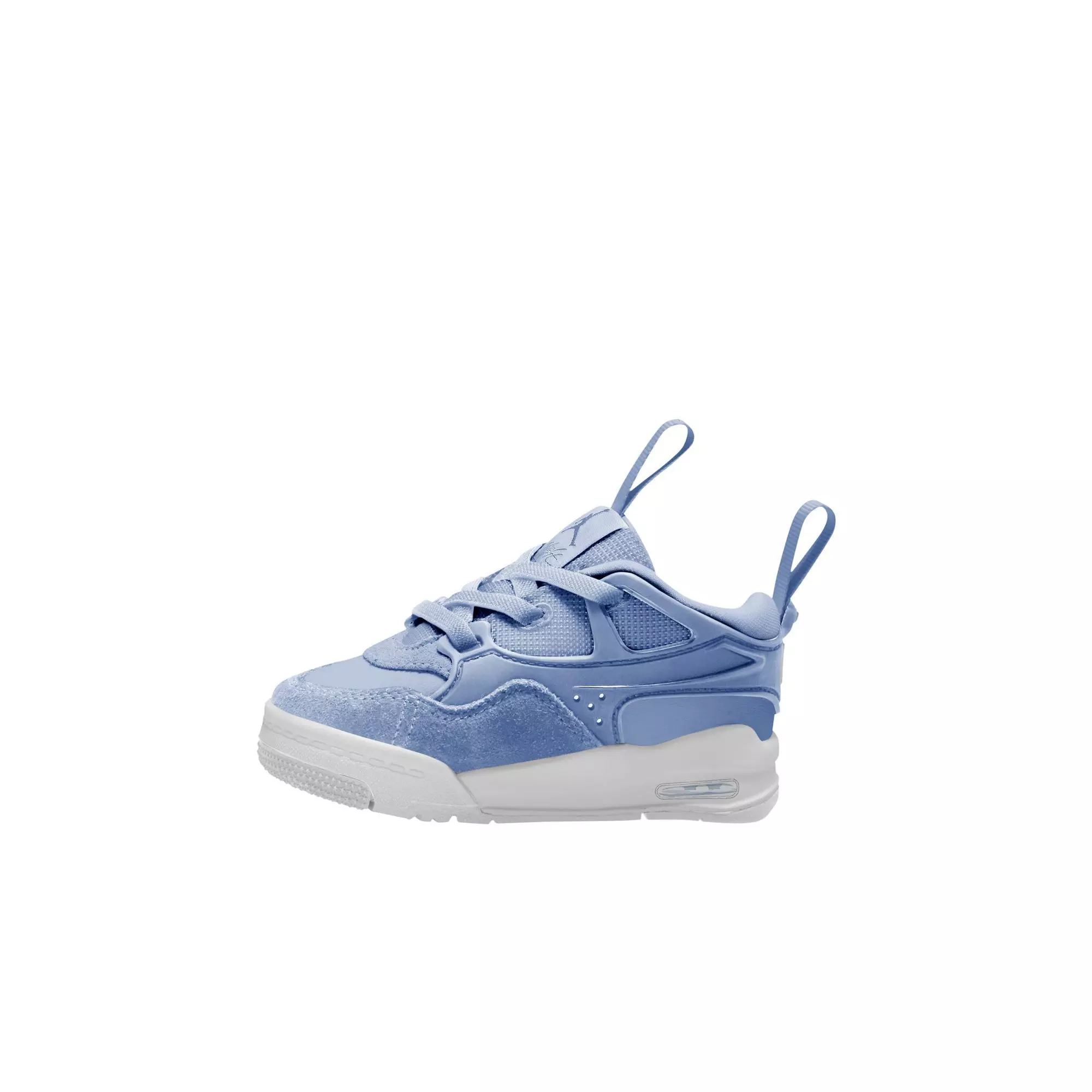 Jordan 4 RM "Aluminum/White" Toddler Girls' Shoe - BLUE/WHITE