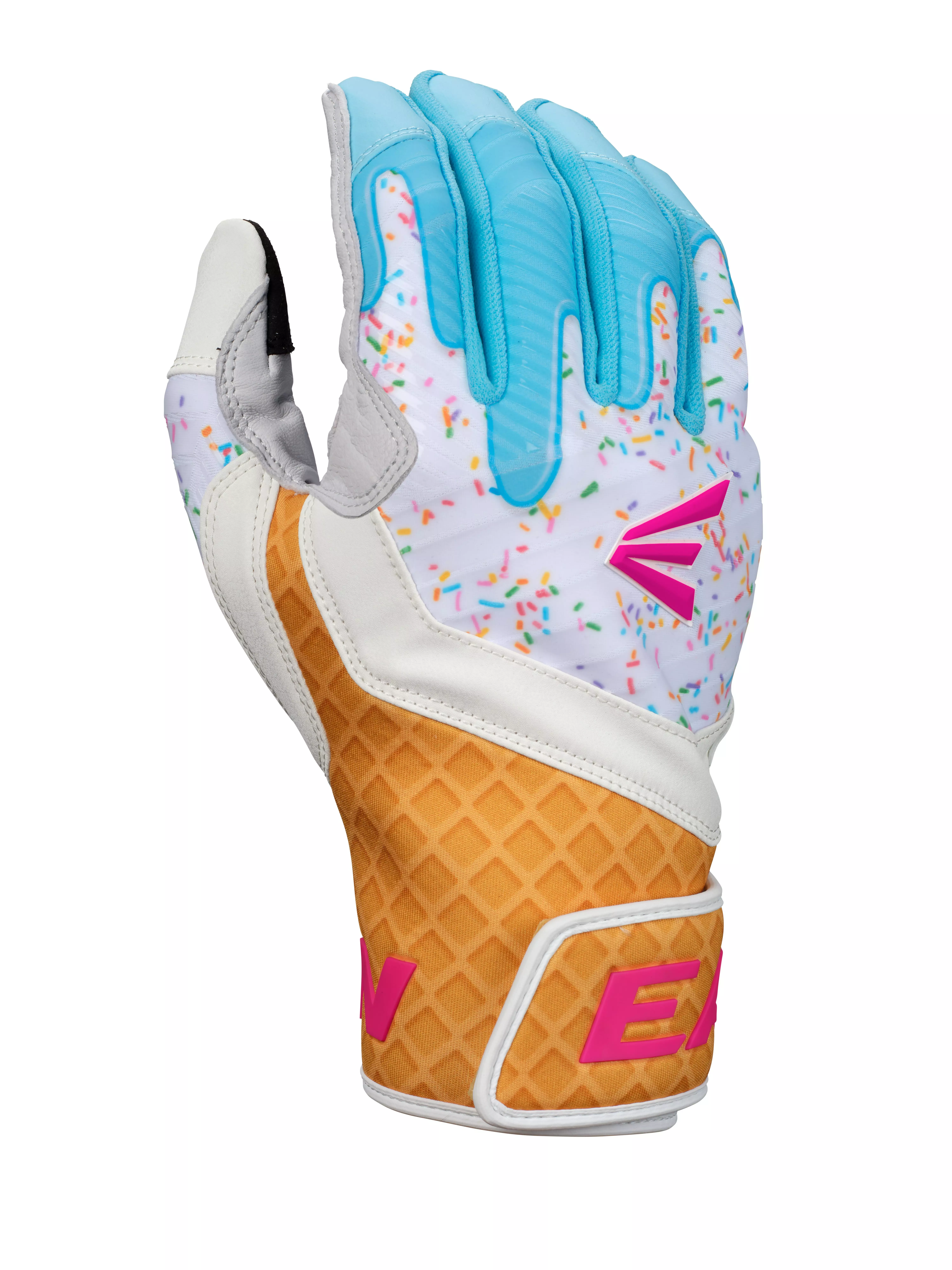 Easton Adult Walk-Off Ethos Sugar Rush Batting Gloves - WHITE/MULTI