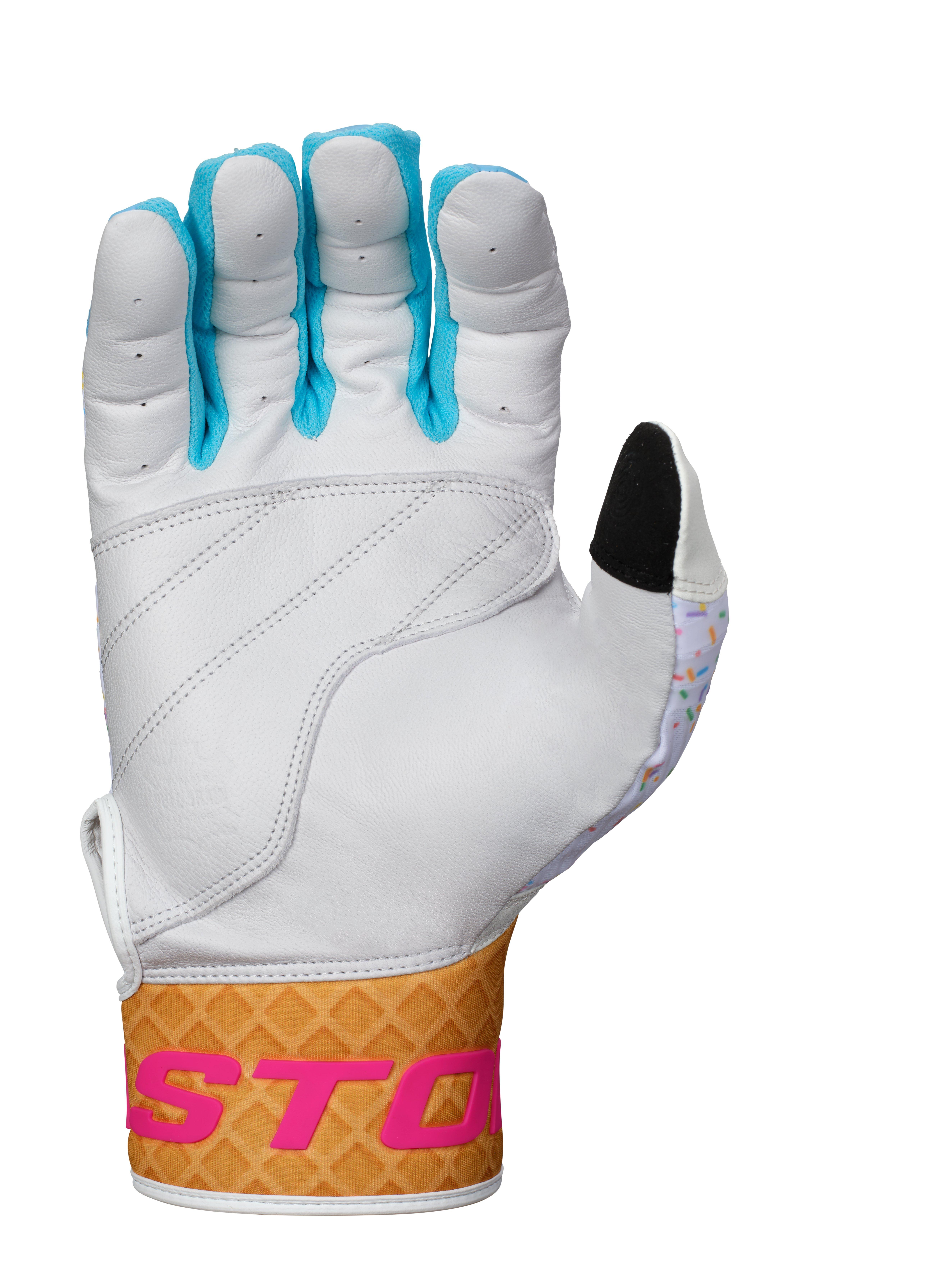 Easton Adult Walk-Off Ethos Sugar Rush Batting Gloves - WHITE/MULTI Thumbnail View 7