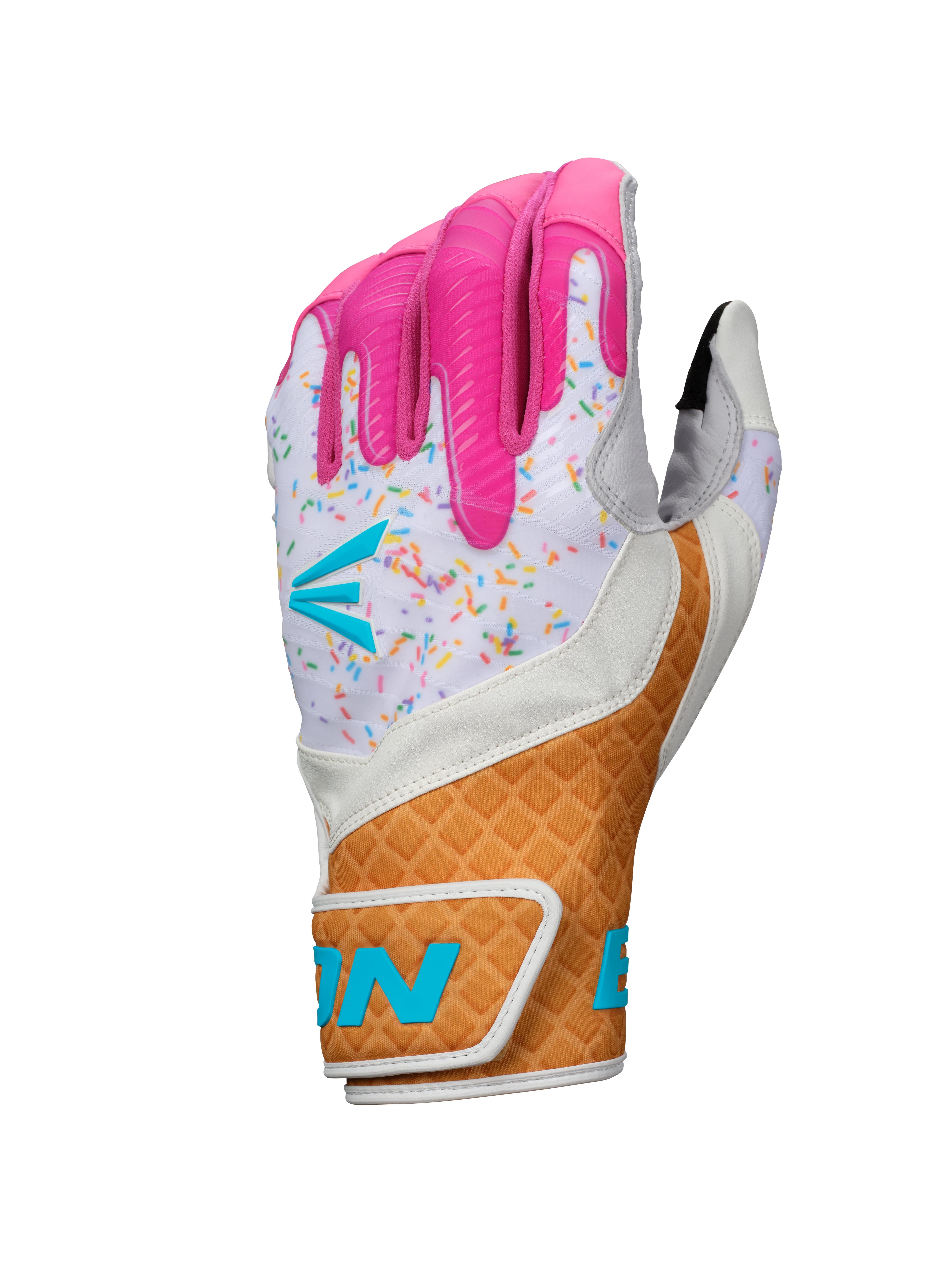 Easton Adult Walk-Off Ethos Sugar Rush Batting Gloves - WHITE/MULTI Thumbnail View 1