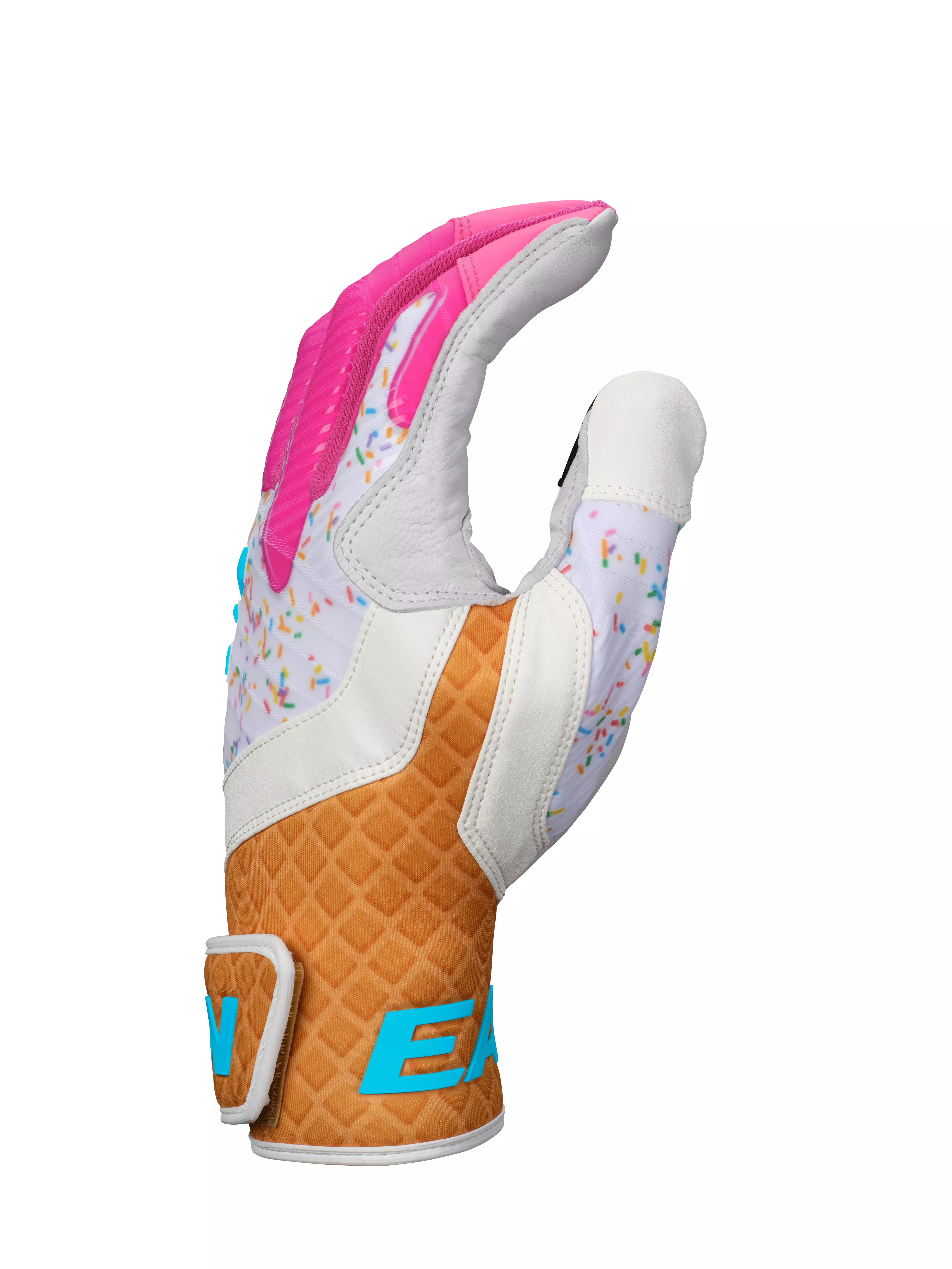 Easton Youth Walk-Off Ethos Sugar Rush Batting Gloves - WHITE/MULTI