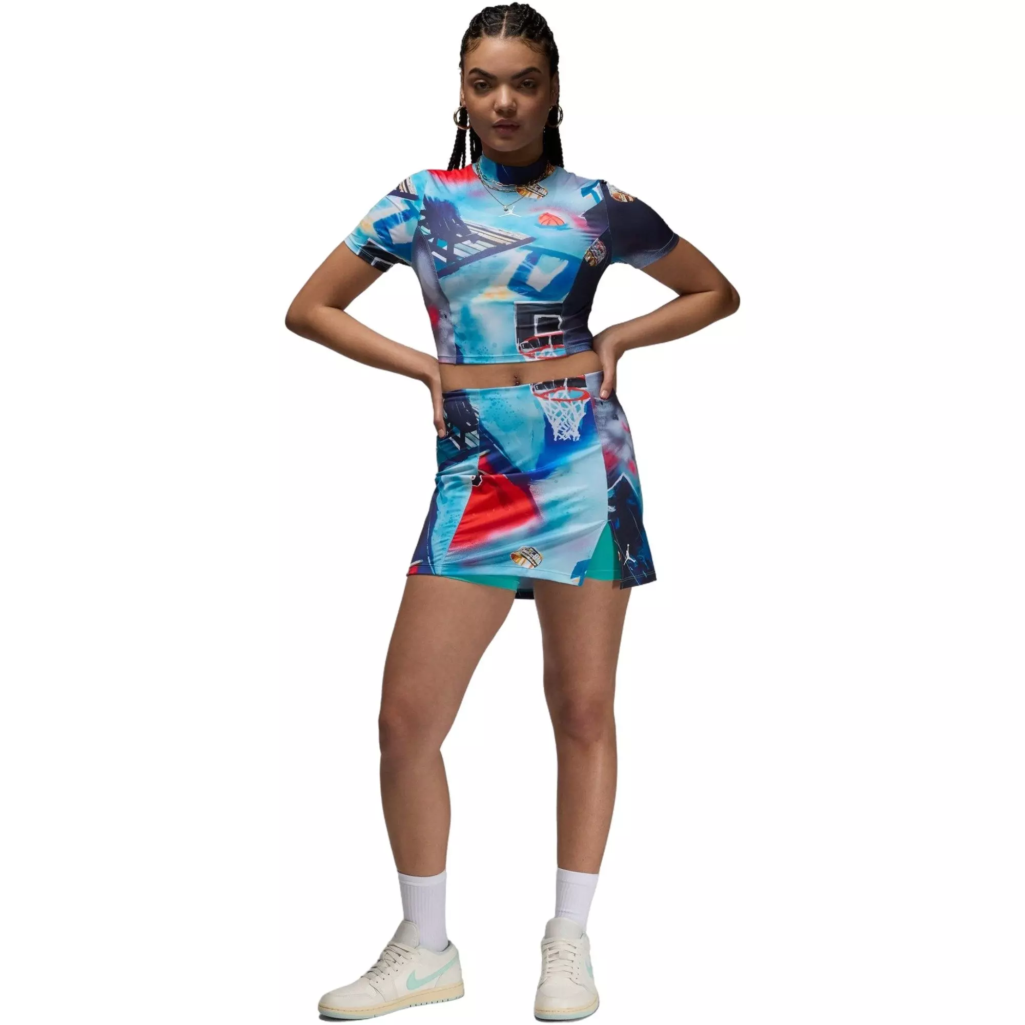 Jordan Women's Printed Knit Skort - MULTI-COLOR